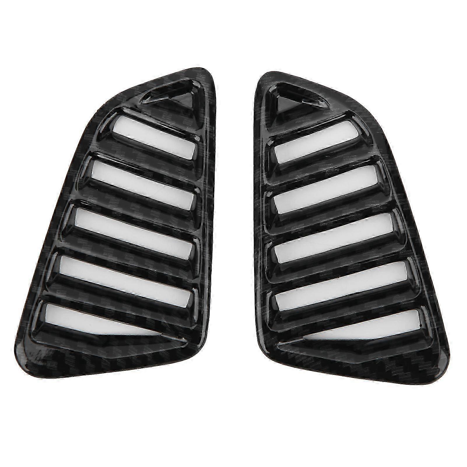 Side Dashboard Air Condition Vent Trim Frame Carbon Fiber Style for a Certain Brand Vehicle 15-19