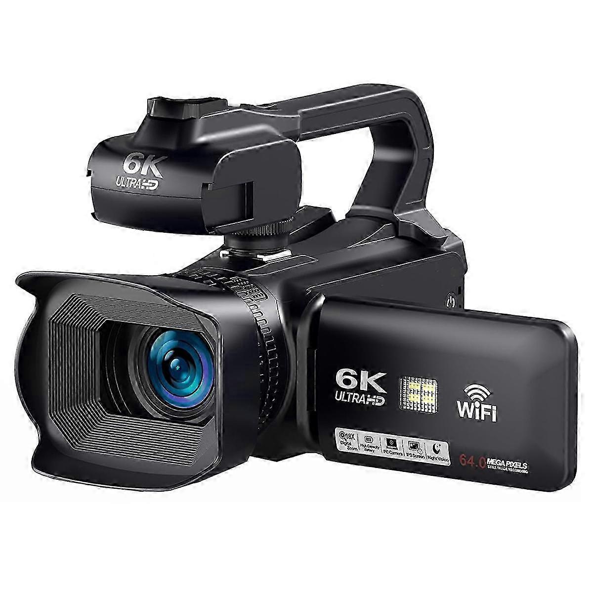 64Mp Hd Wifi 6k Digital Camera 4.0 Touch Screen Video