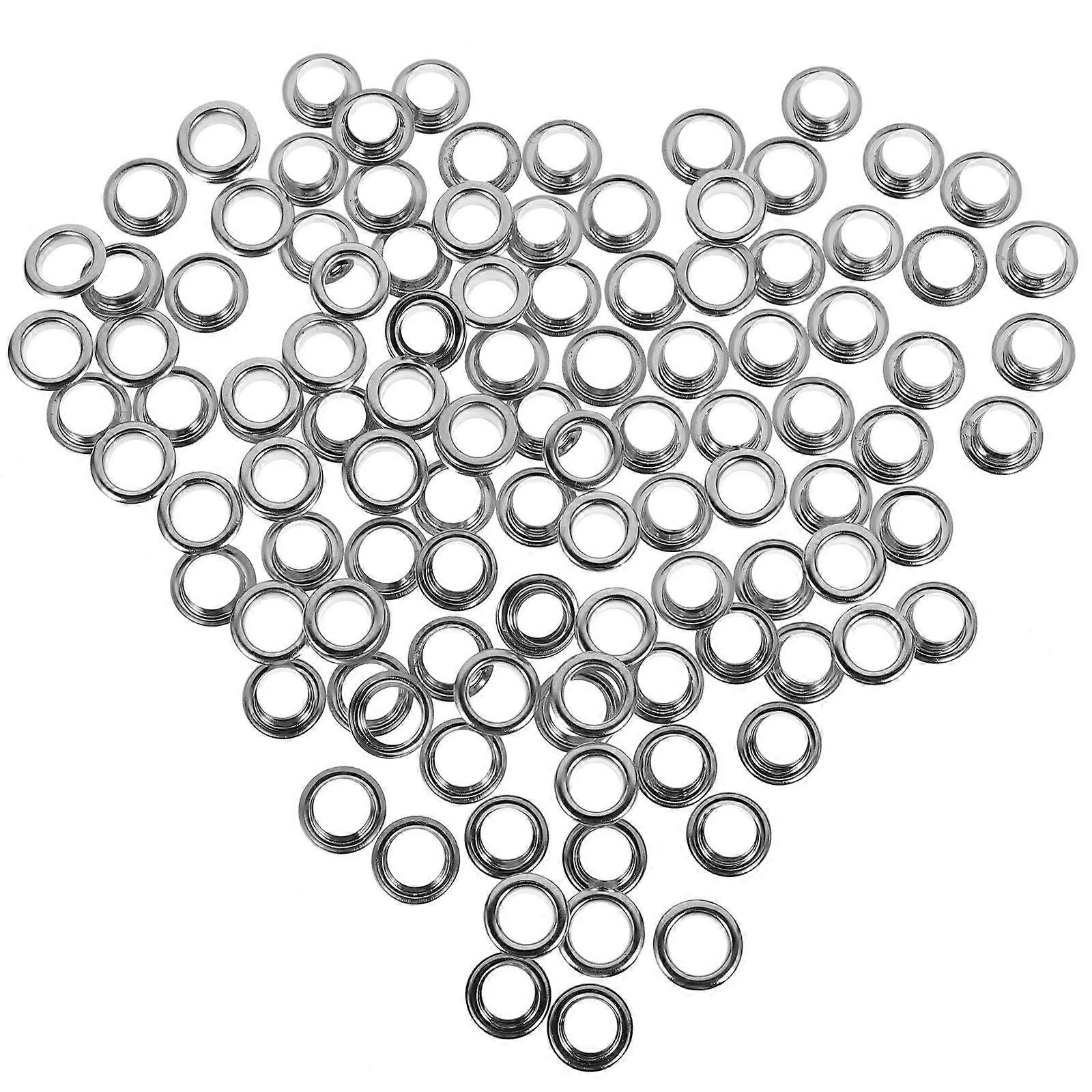 50 Sets Durable Grommet Kit with Eyelets and Button Fasteners for Canvas and Curtain Repairs – Easy to Use for Home DIY Projects