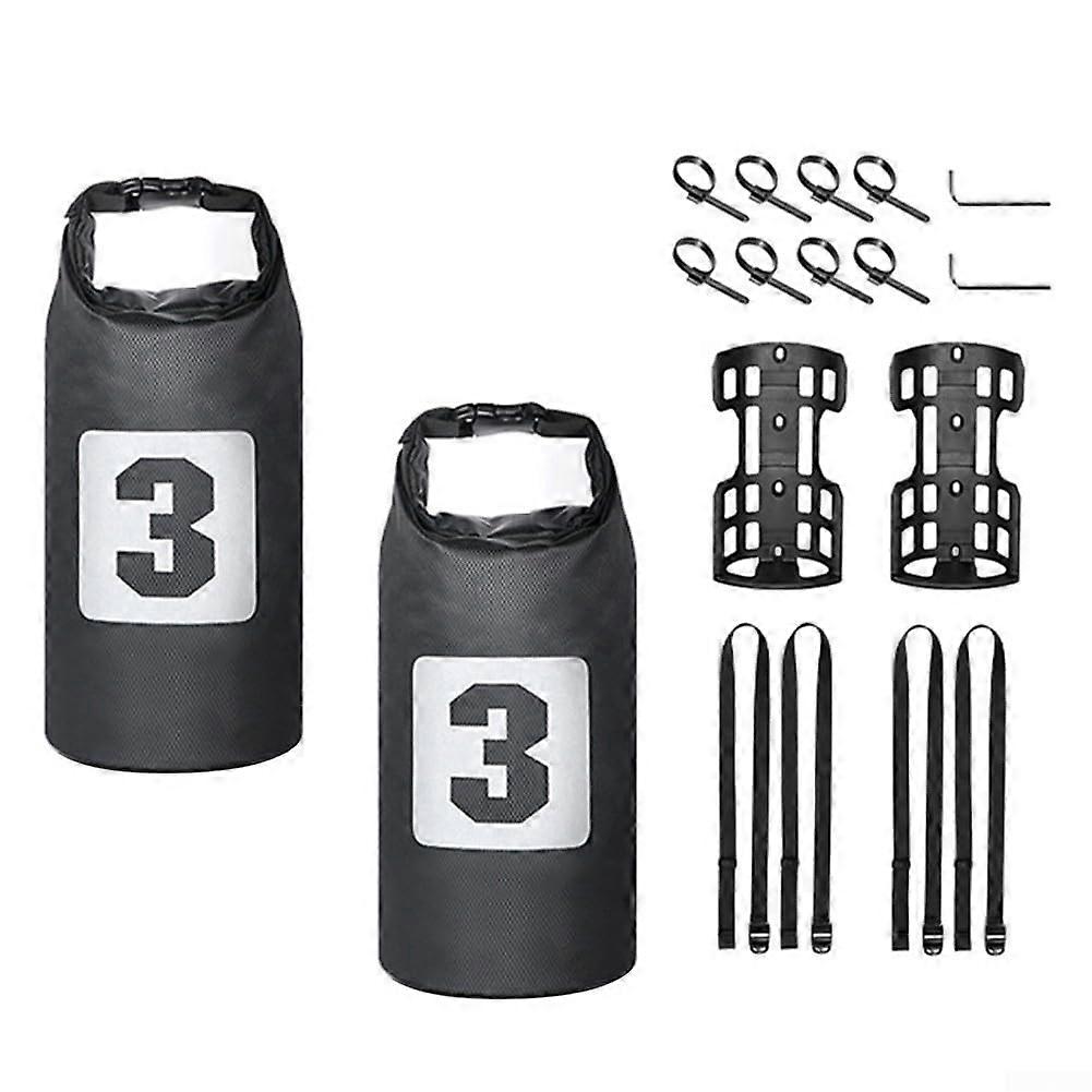 5L/7L bicycle pannier,  for mountain bikes and electric bikes, easy to maintain, (2x rack  2x5L pannier) 2 X Rack  2 X 5 L Pannier
