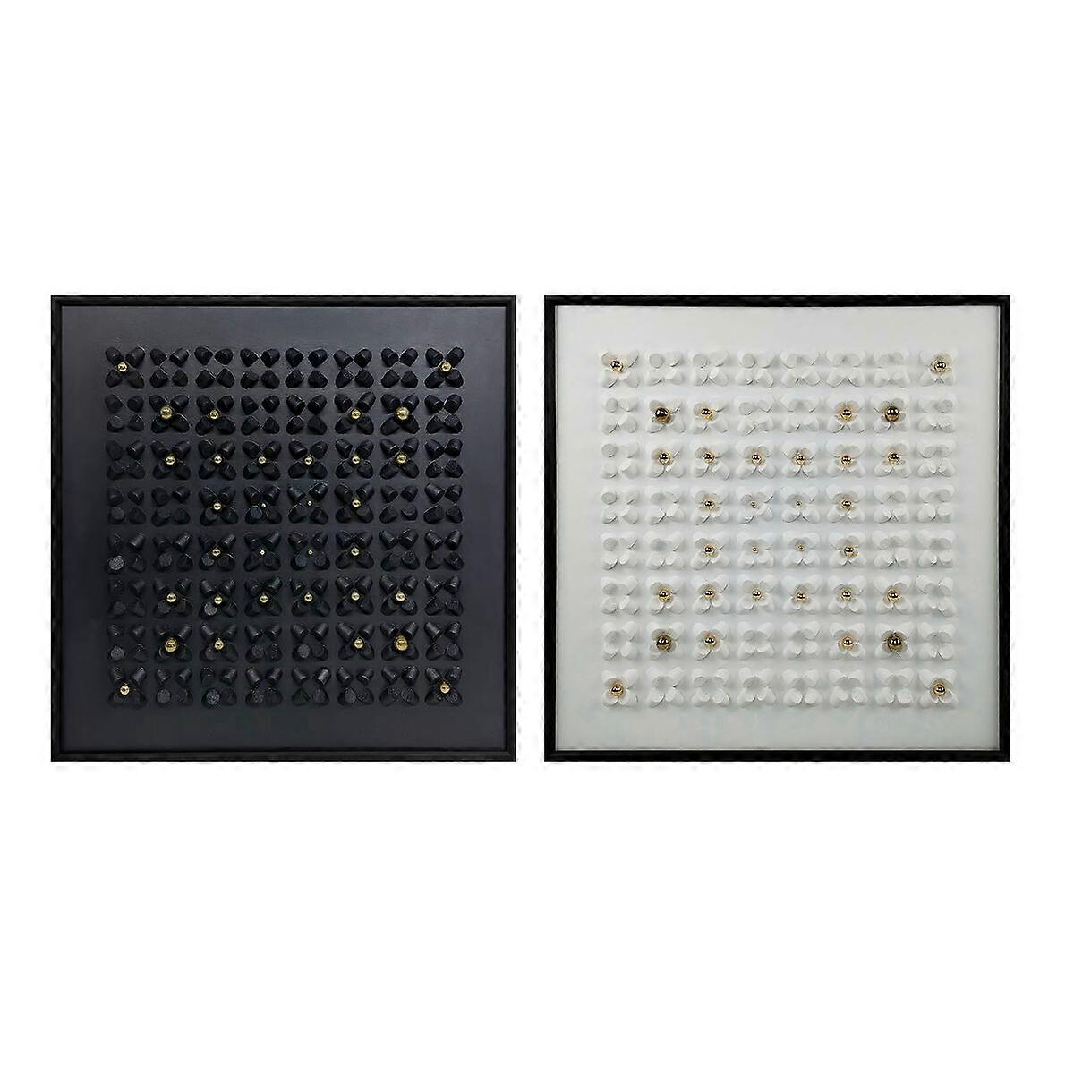 Canvas Home ESPRIT polystyrene Canvas 100 x 3.5 x 100 cm