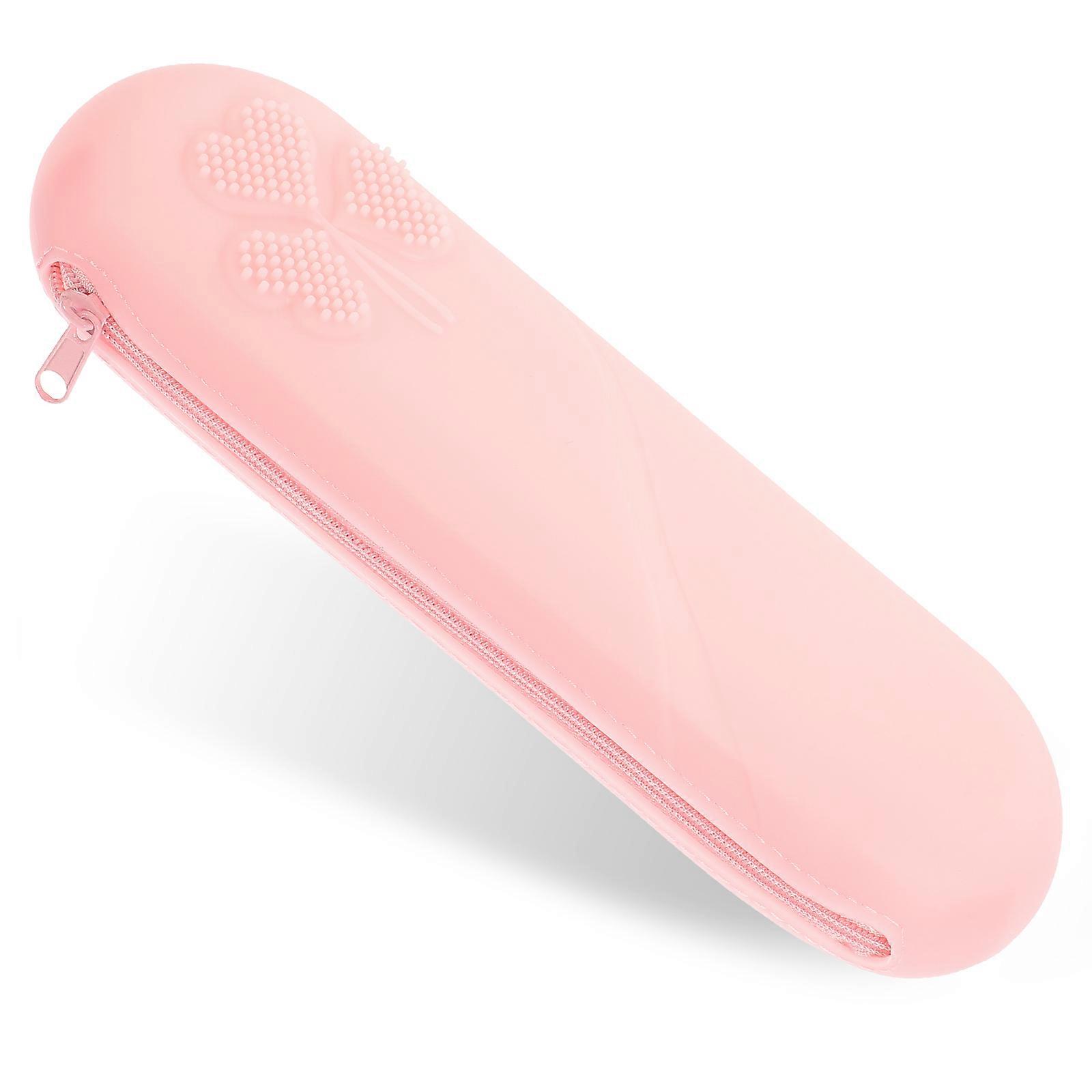 Makeup Brush Organizer Case Rectangular Shape Silicone Material Travel Appointments Events 22.5X8.5CM 1Pcs