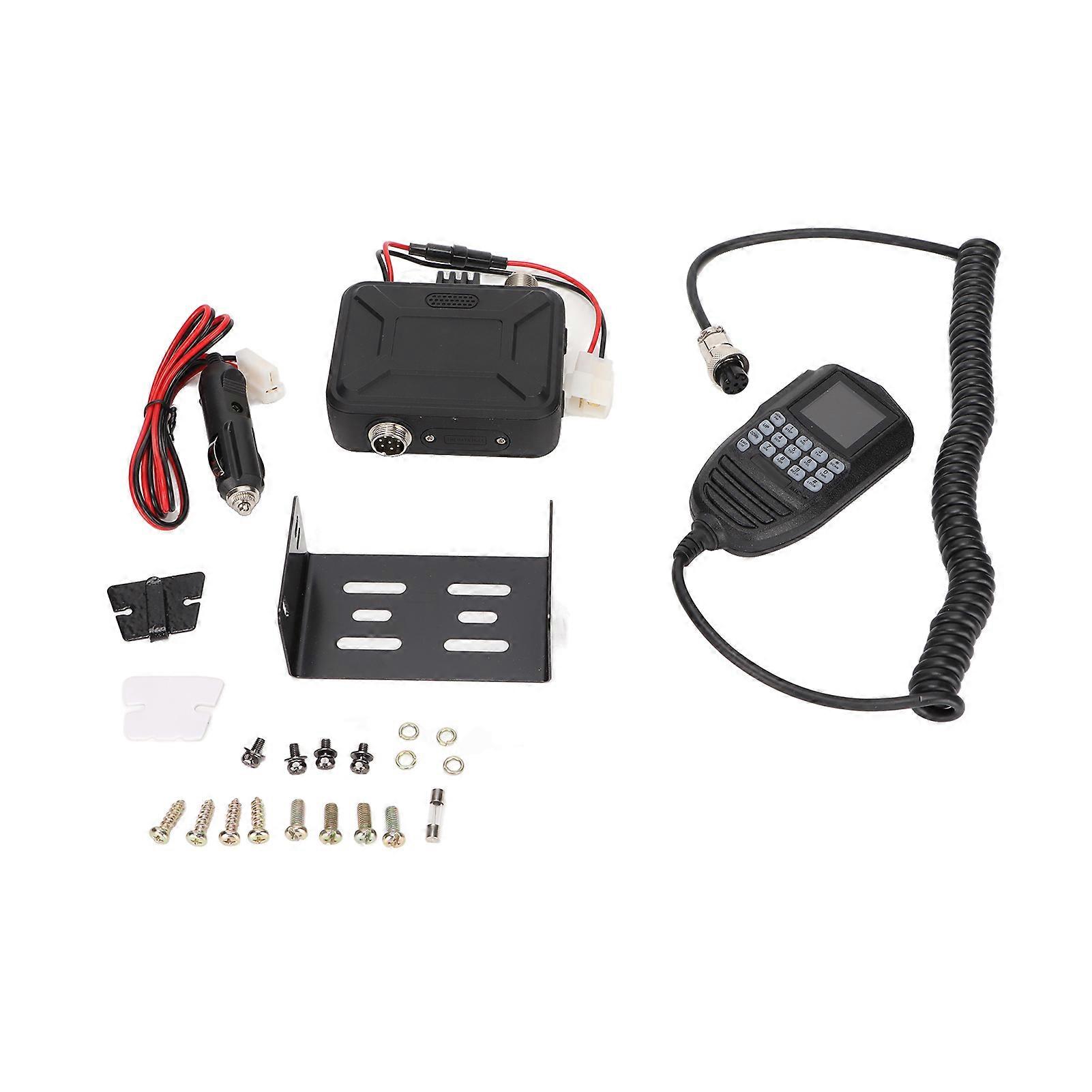 25W Mobile Radio 200 Channels VHF UHF Dual Band Color Screen Mini Car Radio Transceiver