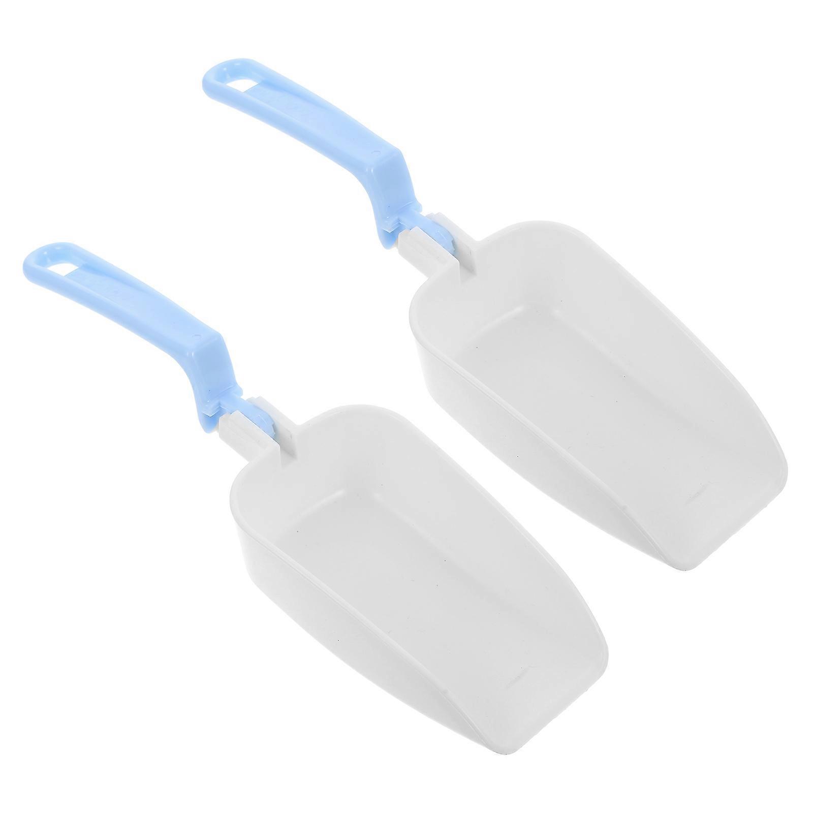 Food Scoops Reusable Plastic Scoop Kitchen Tools Ice Scooping Flour Measuring 2Pcs