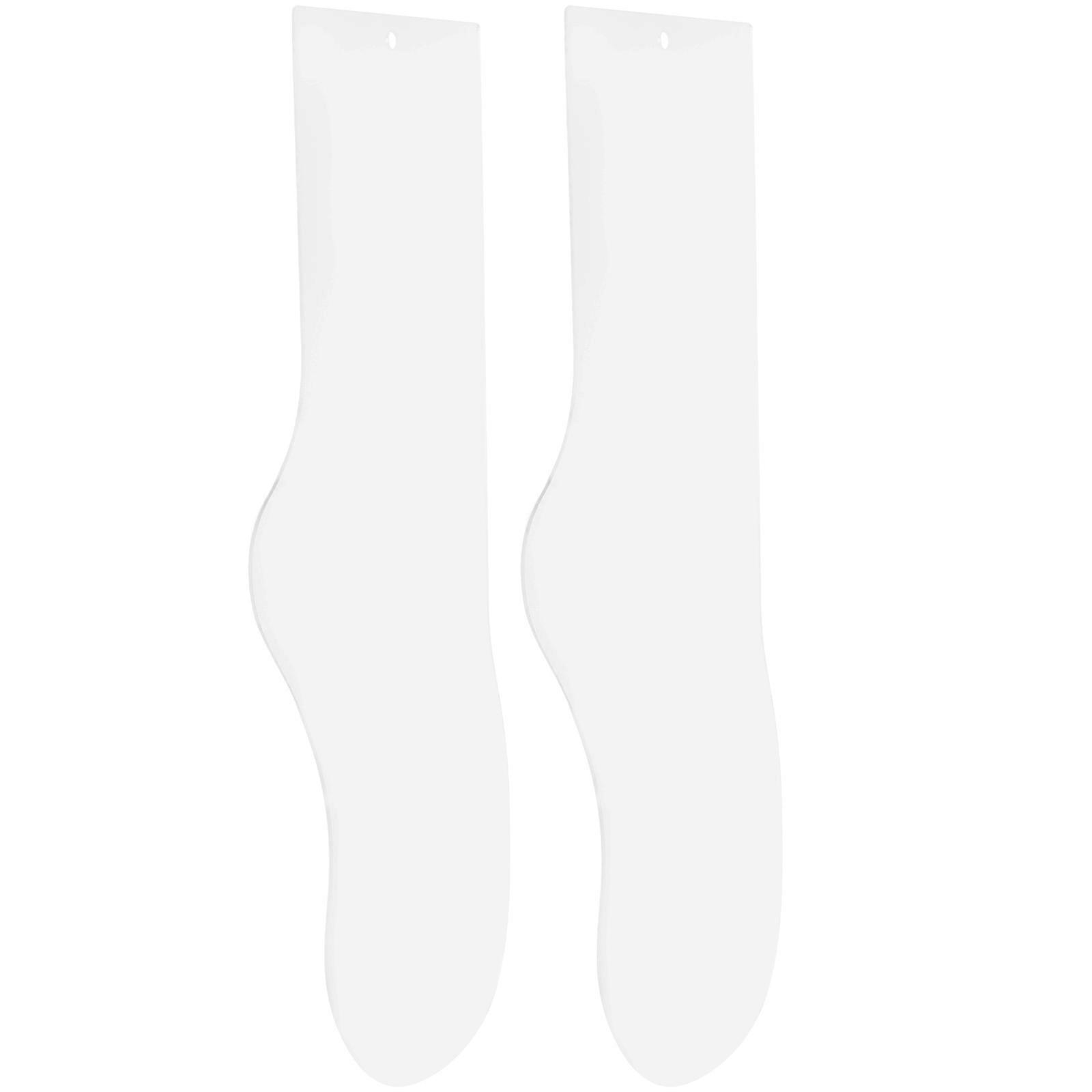 Sock Display Hanging Panel Sock Hanger For Drying Organizing White 2Pcs