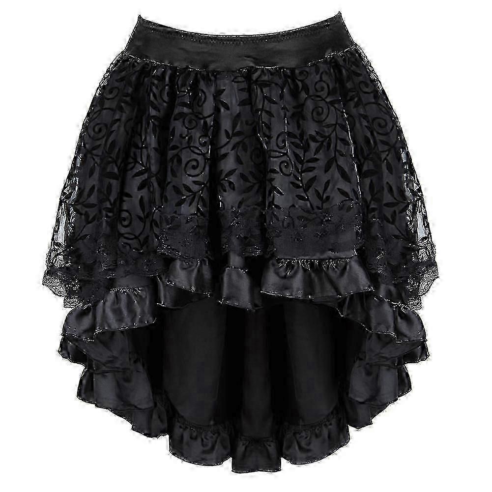 Sexy Satin Overbust Corset Top Lace Bowknot Decorated Clubwear Showgirl Body Shaper Plus Size