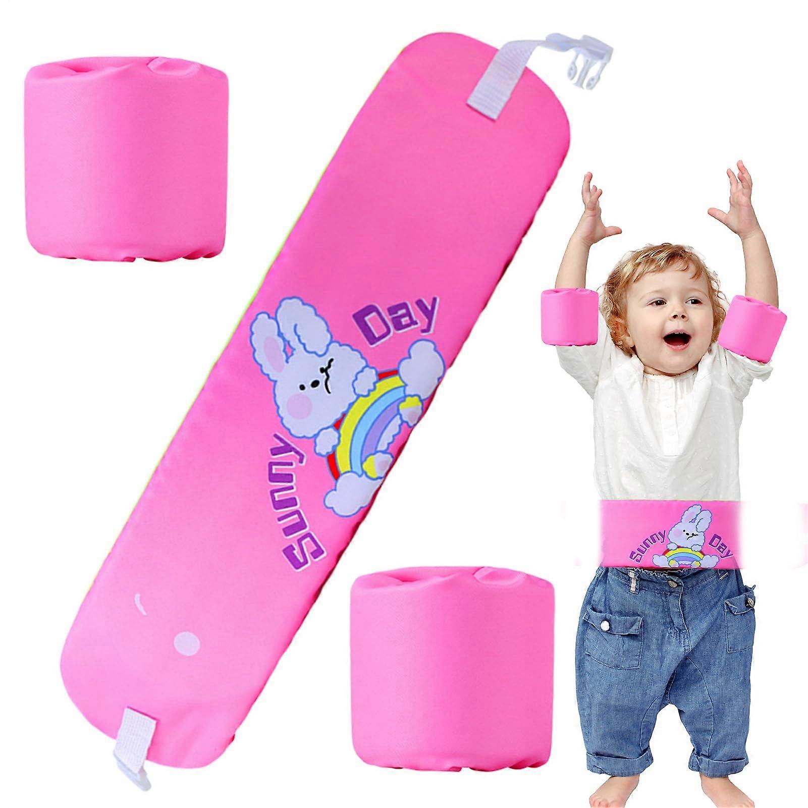 Swim Belt for Kids with Arm Rings, Adjustable Safety Gear for Water Sports, Pool, Beach, Lake - Girls' Swim Aids