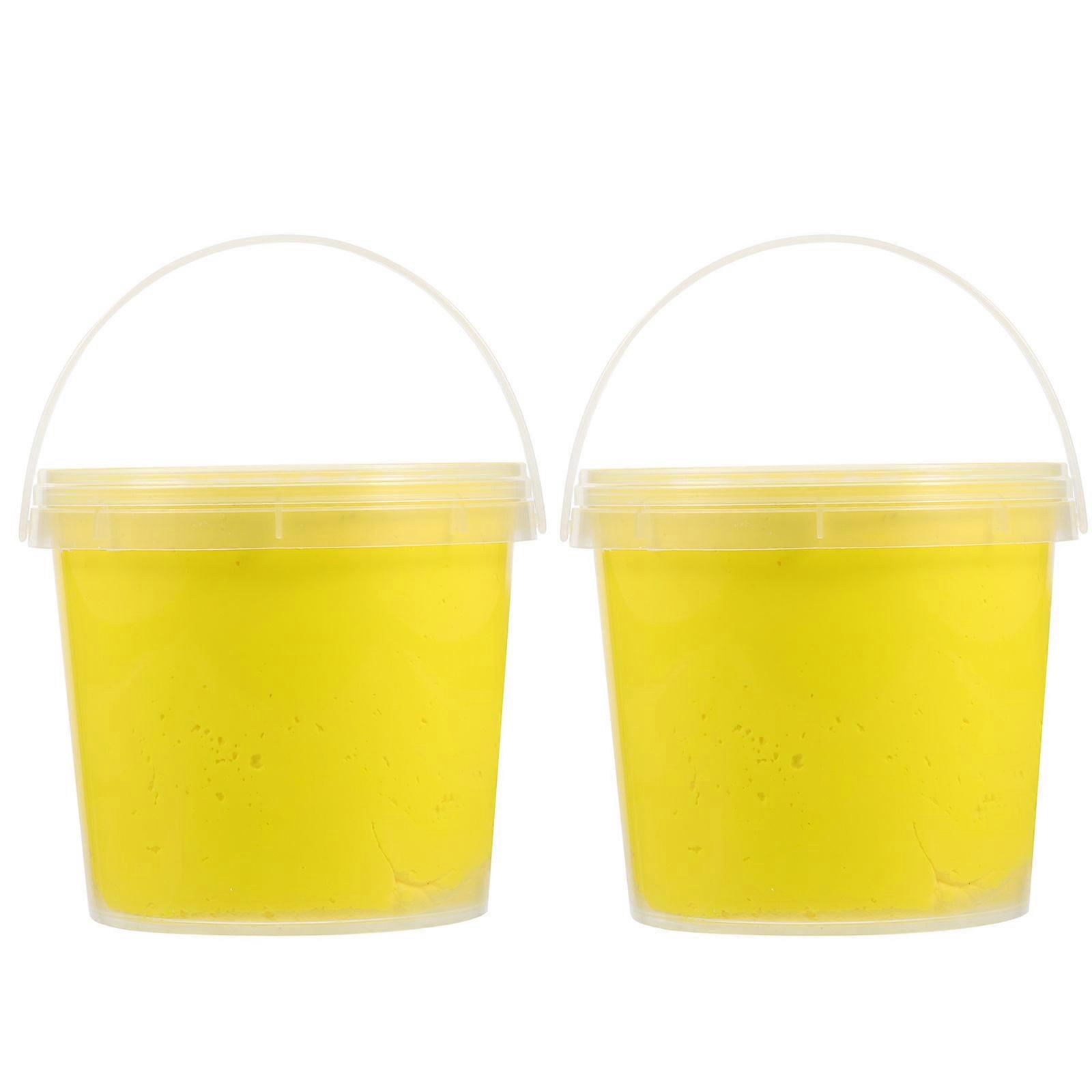 DIY Clay Kit Bucket Shape Bright Colors Diy Plasticine Modeling Toys Educational Playthings 12.70X12.70X11.50CM 2Pack
