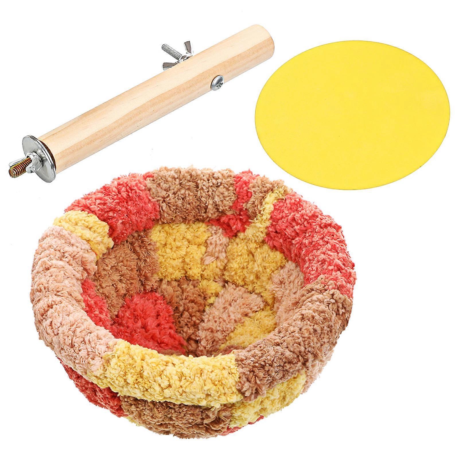 Parakeet Nest Warm Parrot House Pet Bird Bed Winter Breeding Cozy Round 17.00X17.00X9.00CM Warmth Sleeping 1 Set