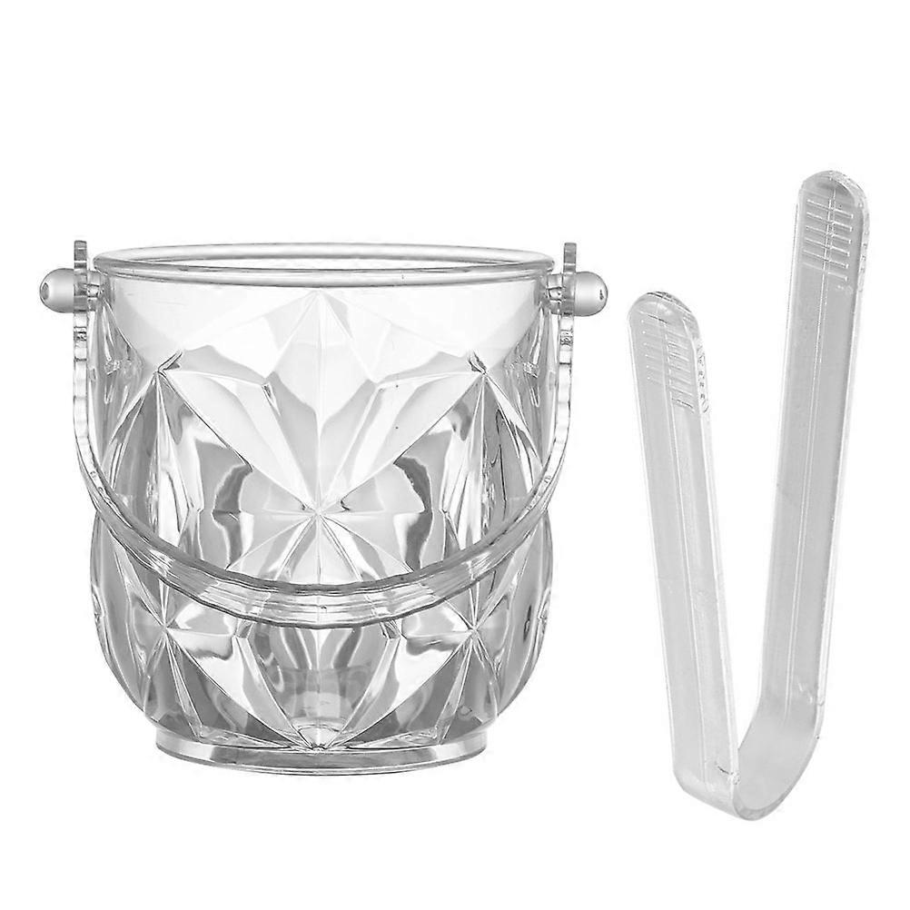 Portable Ice Bucket Wine And Cocktail Adjustment Ergonomic Handle .4×5.1×5.1in 1Set