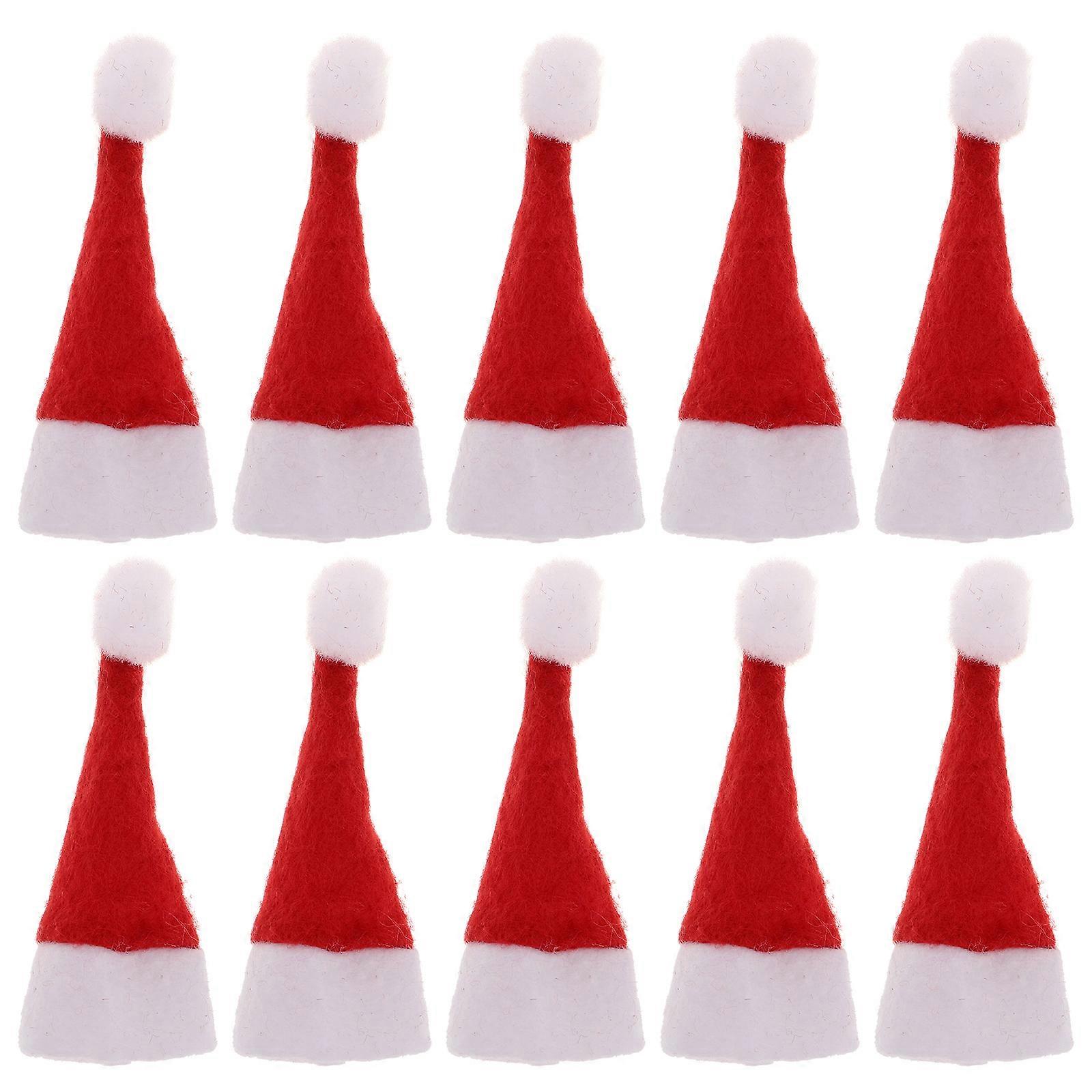 Red Cap Stoppers Reusable Decoration Hat Shape for Christmas