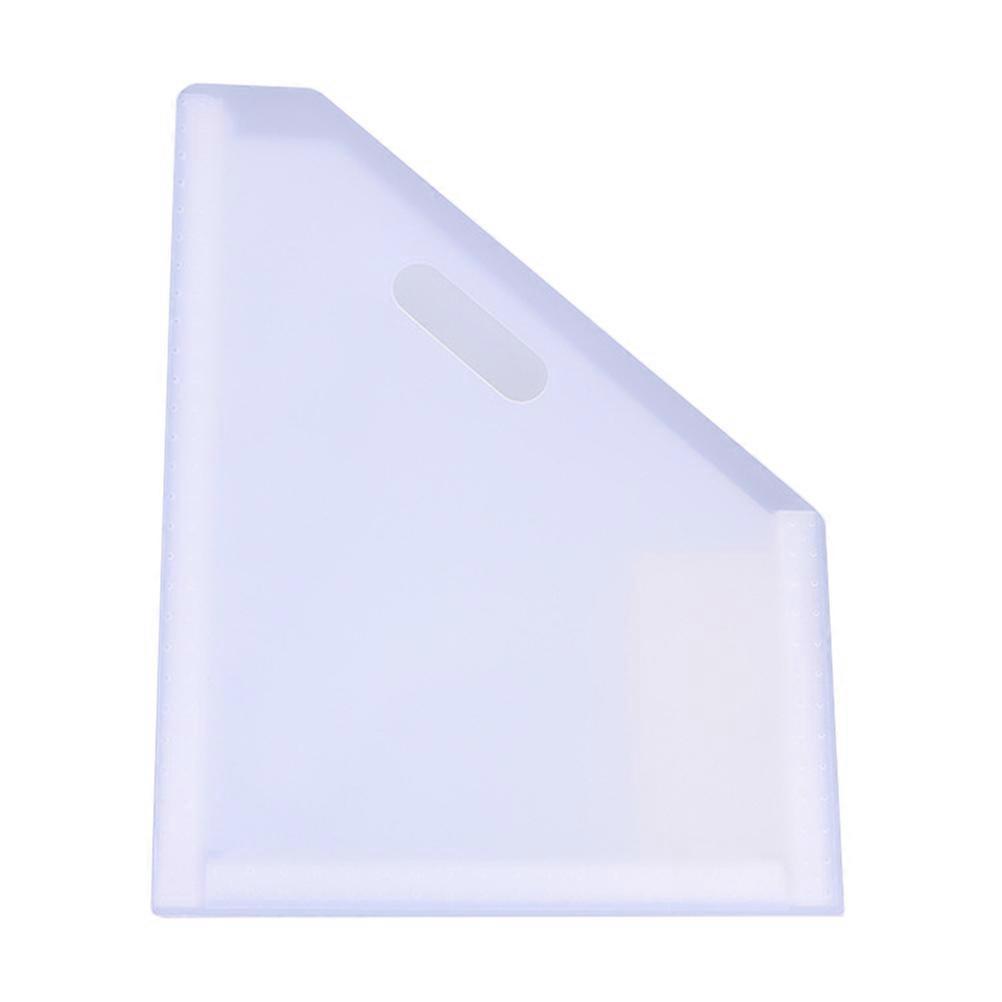 Desk File Holder Telescopic File Organizer Study Room School Dorm 32.50X27.00X25.80CM White 1Pcs