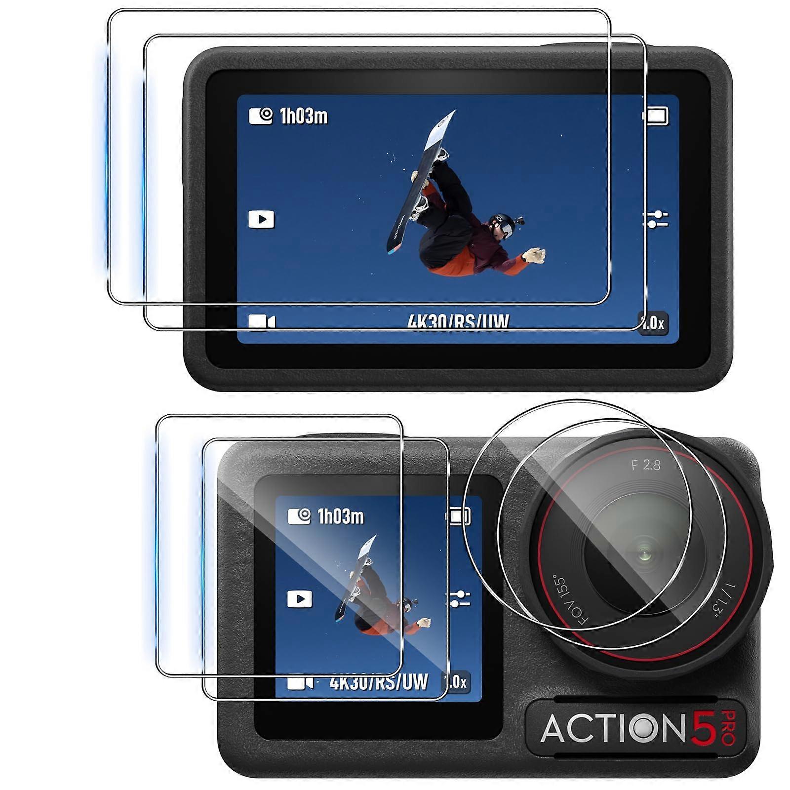 DJI Osmo Action 5 Pro Tempered Glass Screen Protector, 222 Pieces