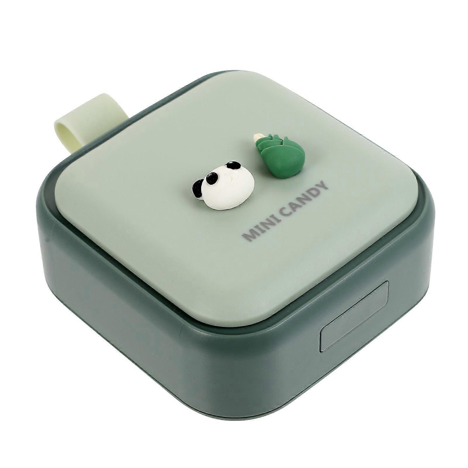 Daily Pill Dispenser Multi Compartments Storage Portable Weekly Case Container Green 8X7.5CM Waterproof 1Pcs