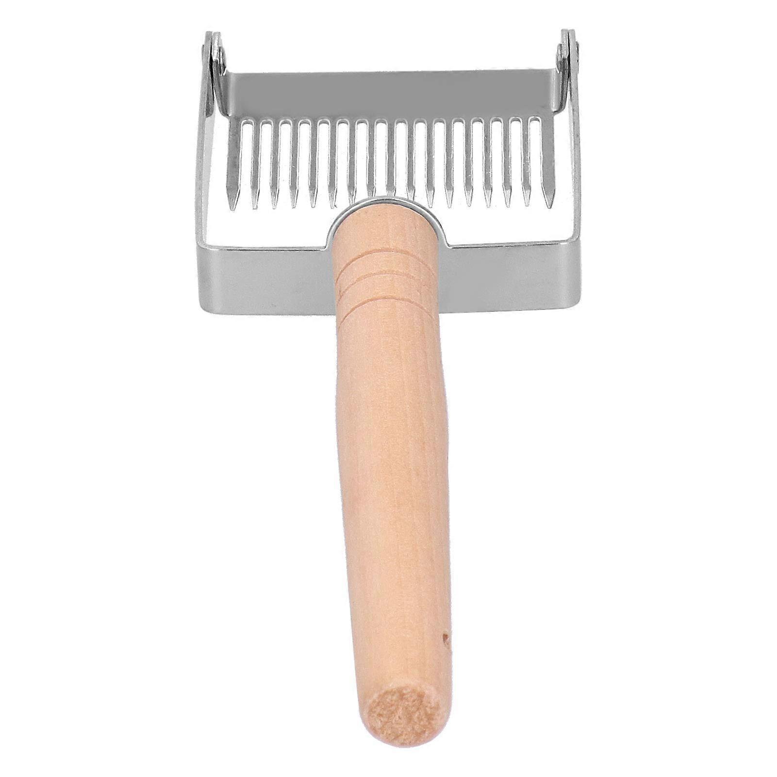 Beekeeping discovery fork, honey scraper with wooden handle, beekeeping equipment