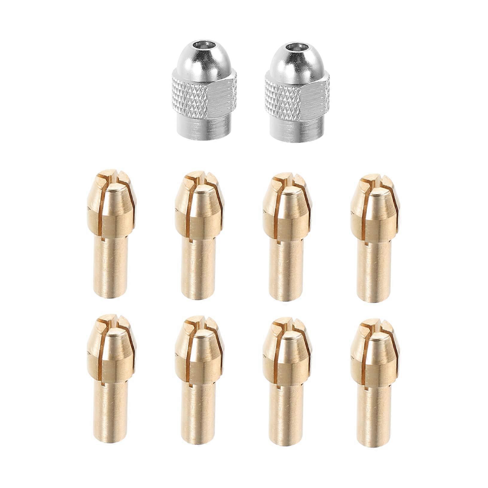 1 Professional Brass Collet for Power Tools, MultiPart Brass Nut, Brass Collets for Precision Drilling Work