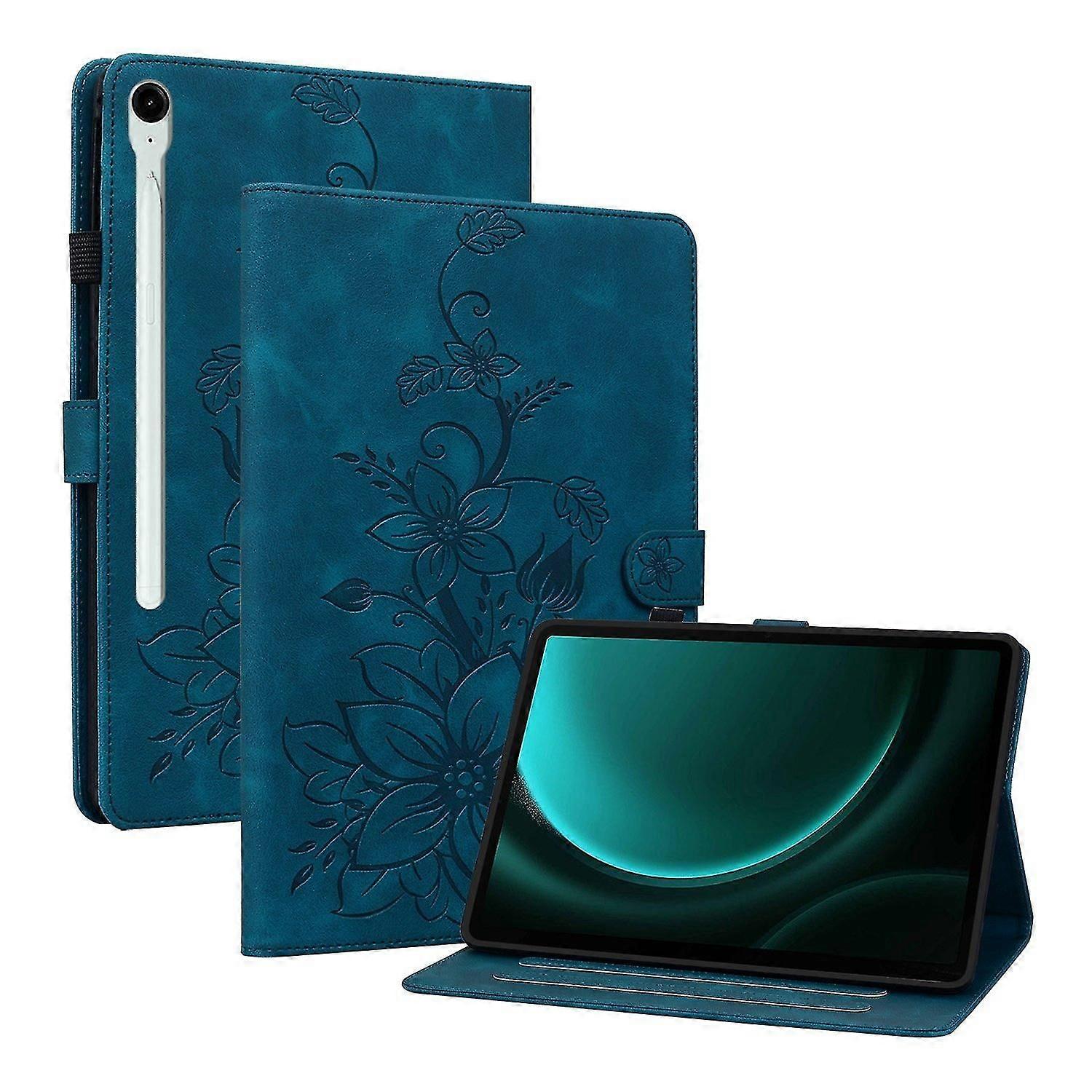 Embossed Leather Case For Samsung Galaxy Tab S9 / S9 FE