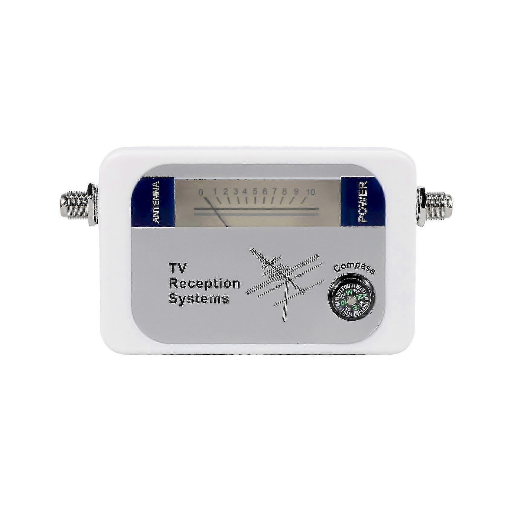 Dvb-t Finder Digital Aerial Terrestrial Tv Antenna Signal Strength Meter White