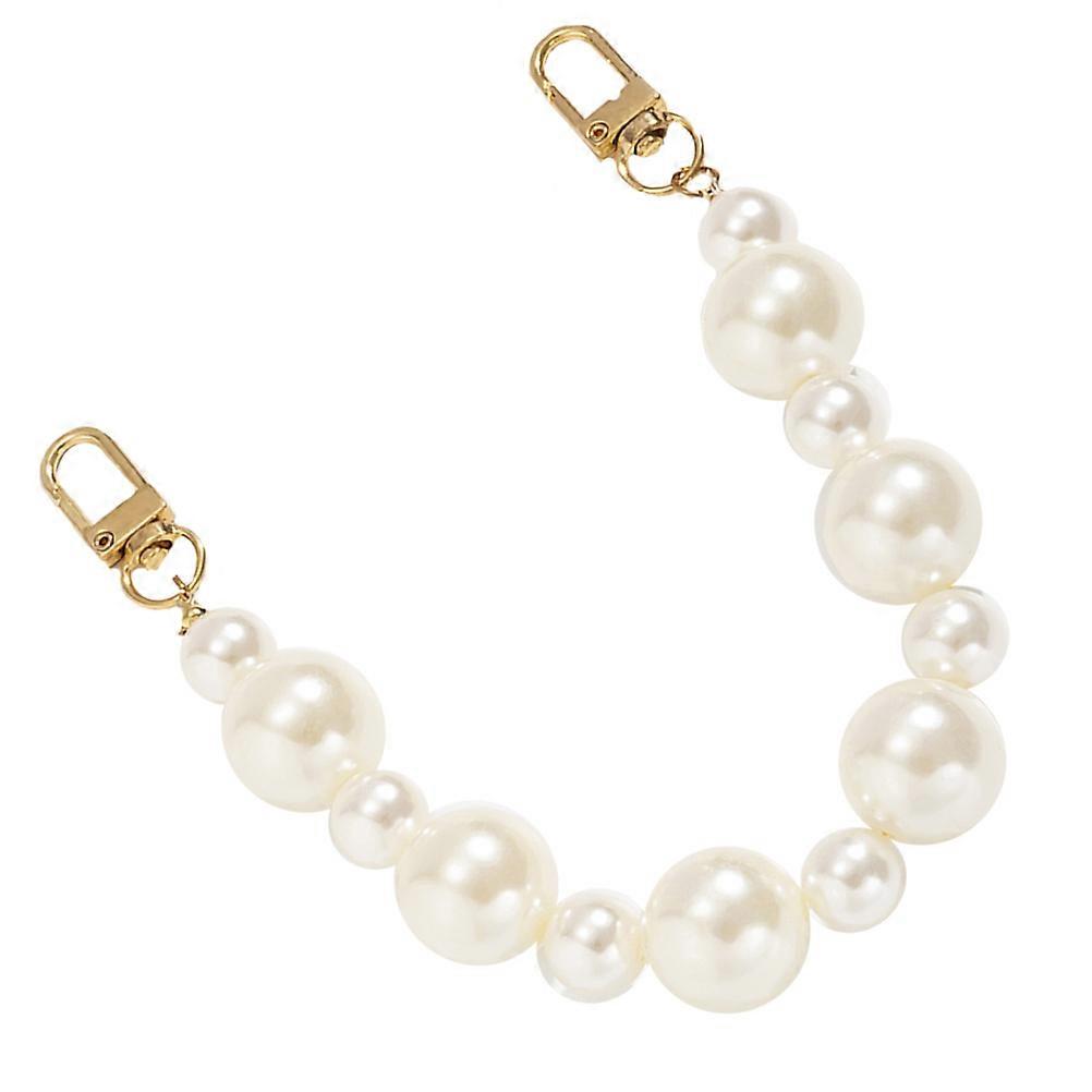 Gold Geometric Pearl Beaded Chain Strap for Women's Handbags – Durable, Versatile & Easy to Install Accessory for Purse Replacement