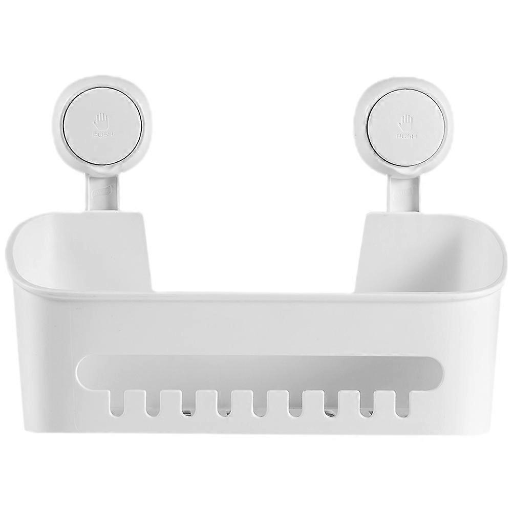 Bathroom Wall Storage Rack with Strong Suction Cup, Draining Organizer for Toilet and Kitchen, Easy Install Wall Mounted Rack without Drilling