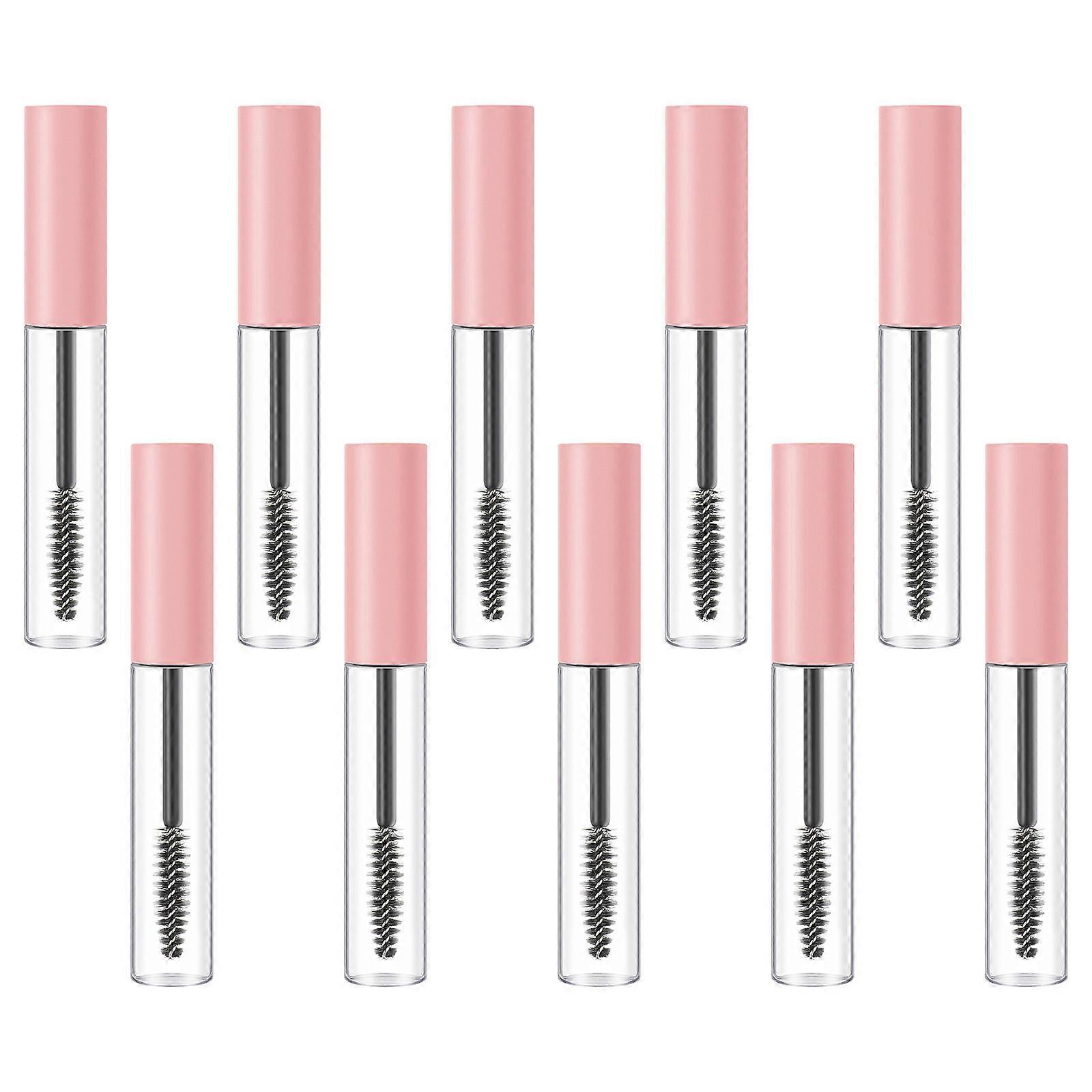 10pcs Refillable Eyelash Tubes with Wand   Transparent & Durable Makeup Containers for Mascara, Lip Gloss, and Eyeliner   Portable & Lightweight