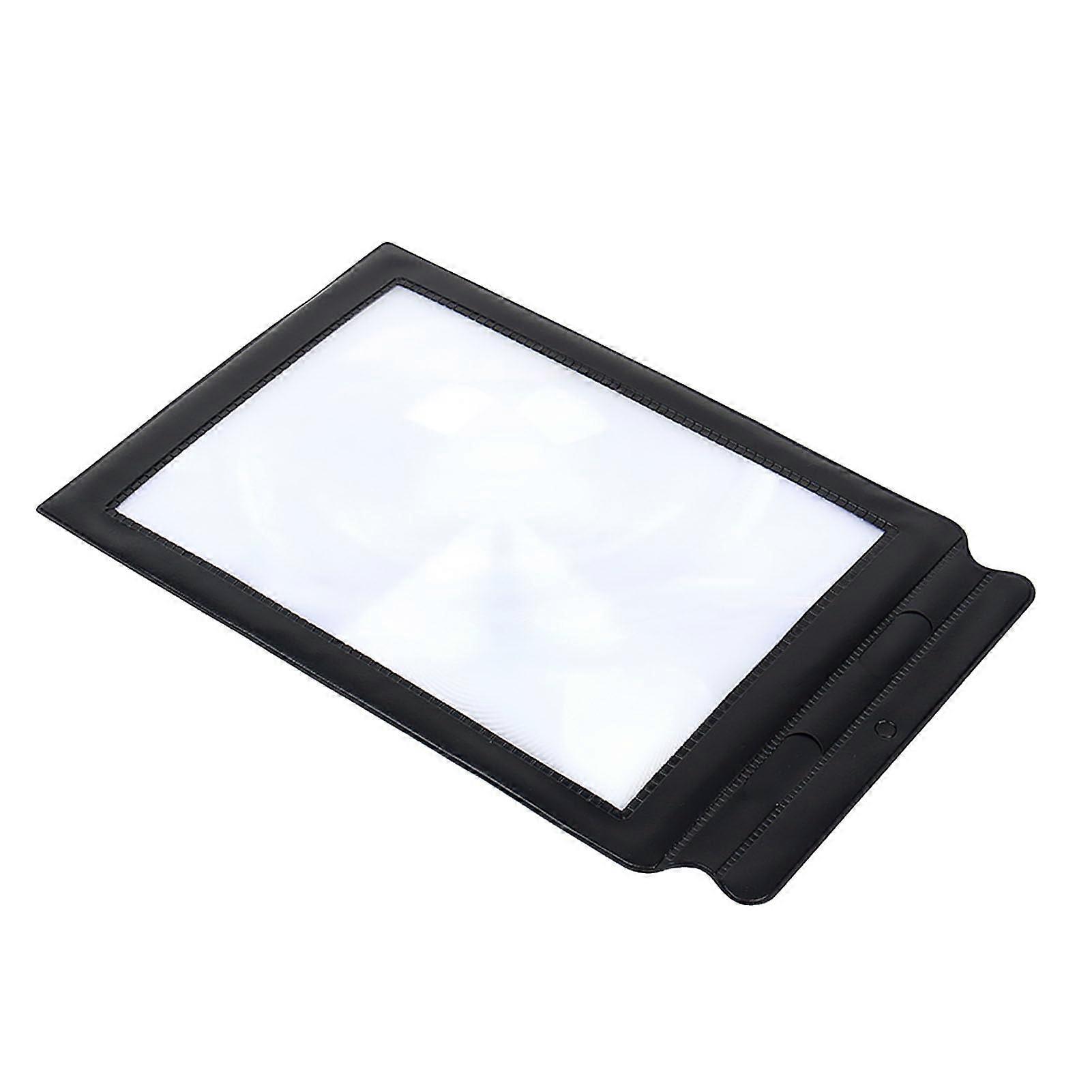 A4 Magnifying Sheet 3X Magnification Glass Reading Aid PVC Lens for Books and Small Print