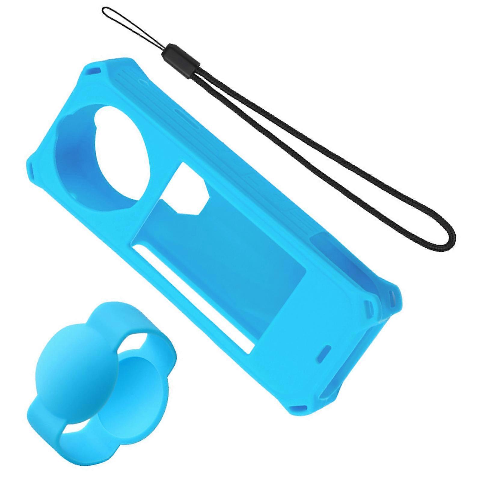 Precisions Camera Protective Sleeve Sweat Resistant Matte Finish Functionality Access for X5 Action Shotings  Sky blue