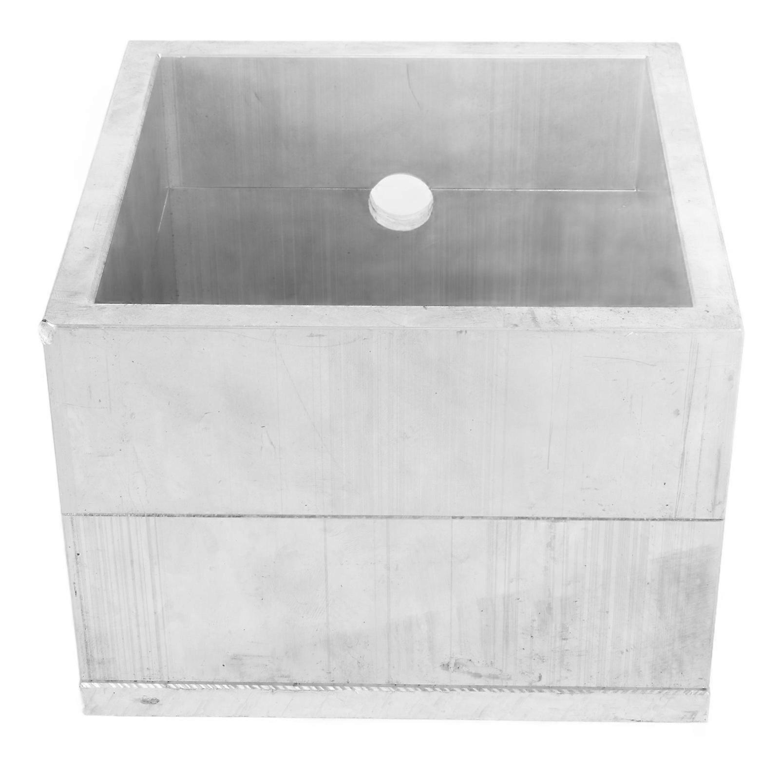 Sand Casting Sandbox Square Aluminium Alloy DIY Metal Ring Jewelry Casting Container for Jewelry Makers Jewelry Repairing