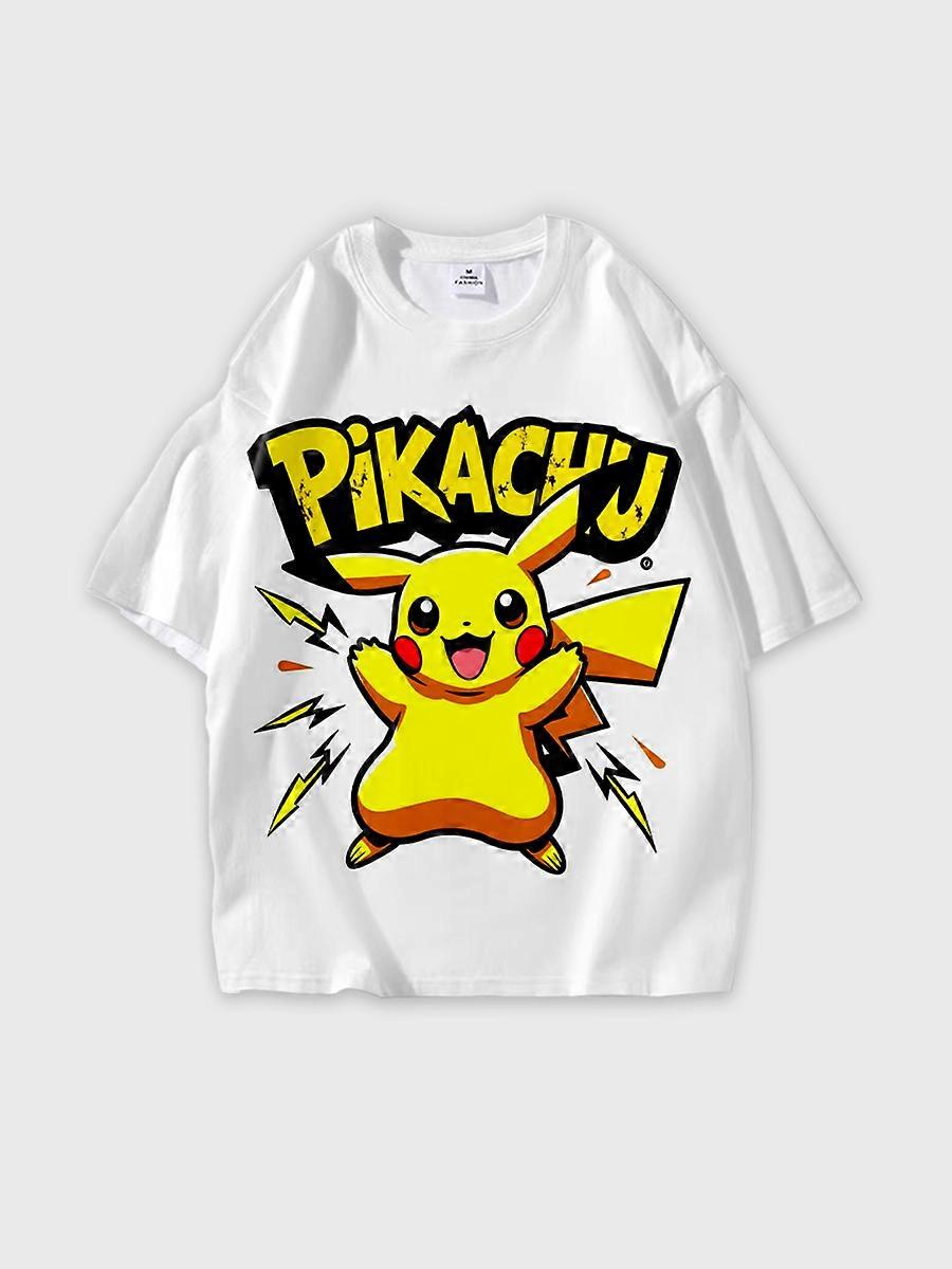 T-shirt round neck Cartoon Pattern loose short sleeve E770