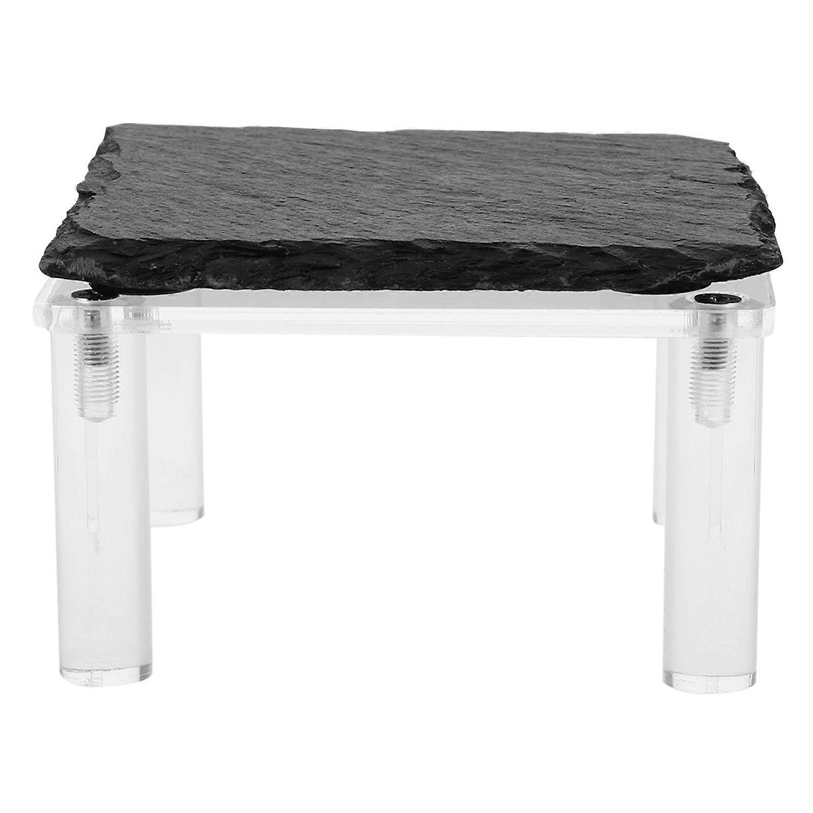 Durable Reptile Basking Platform Cooling Stone for Terrarium Landscaping Gecko Lizard Tanks Low Maintenance Natural Aesthetic