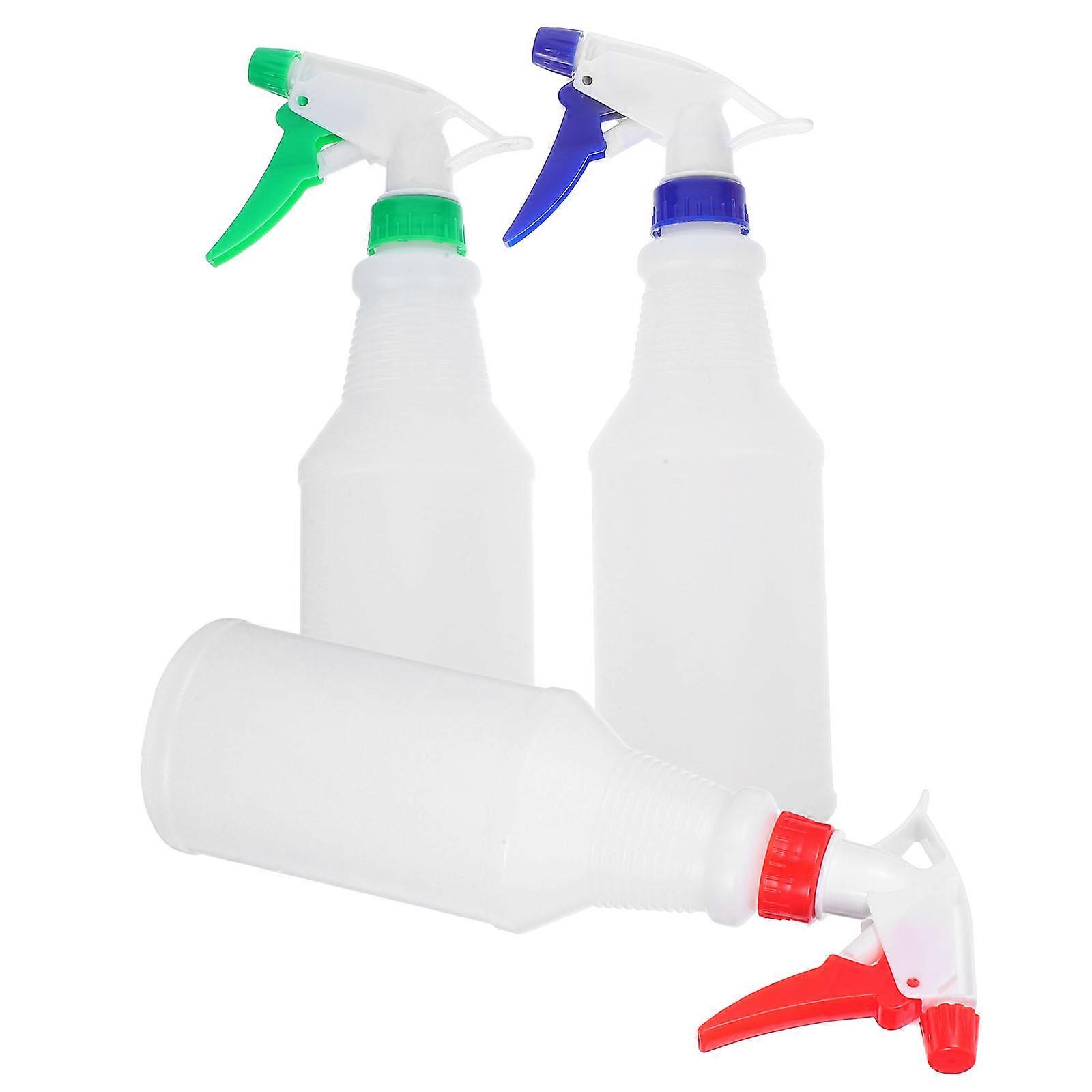 Water Sprayer Adjustable Nozzle Spray Bottles Red Home Use 500ml Refillable Leakproof 3Pcs