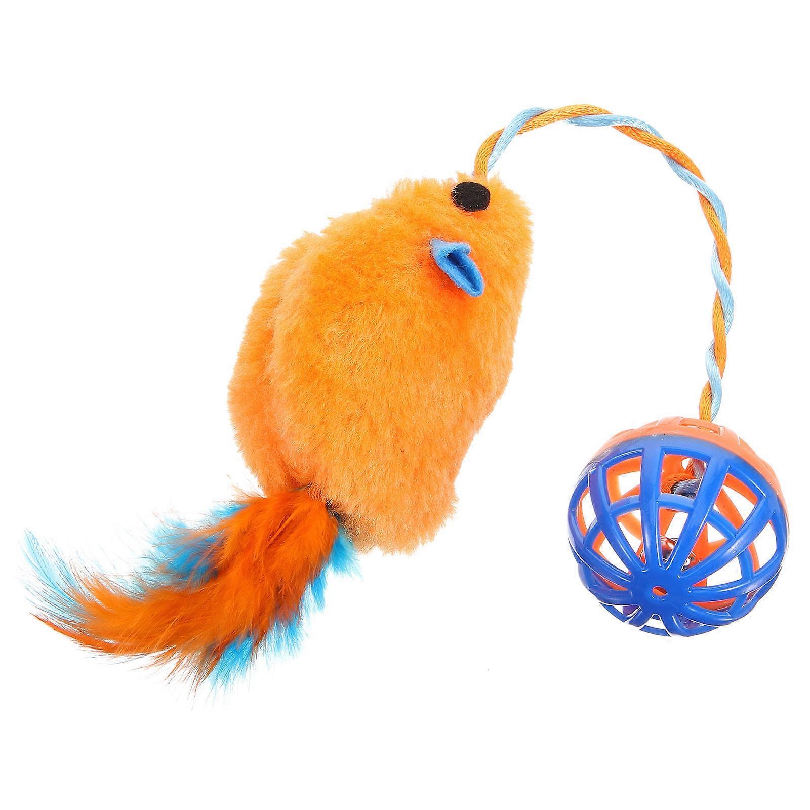 Interactive Cat Plush Mice with Bell – Bright, Engaging Toy for Indoor Cats – Fun Pet Plaything for Animal Interaction