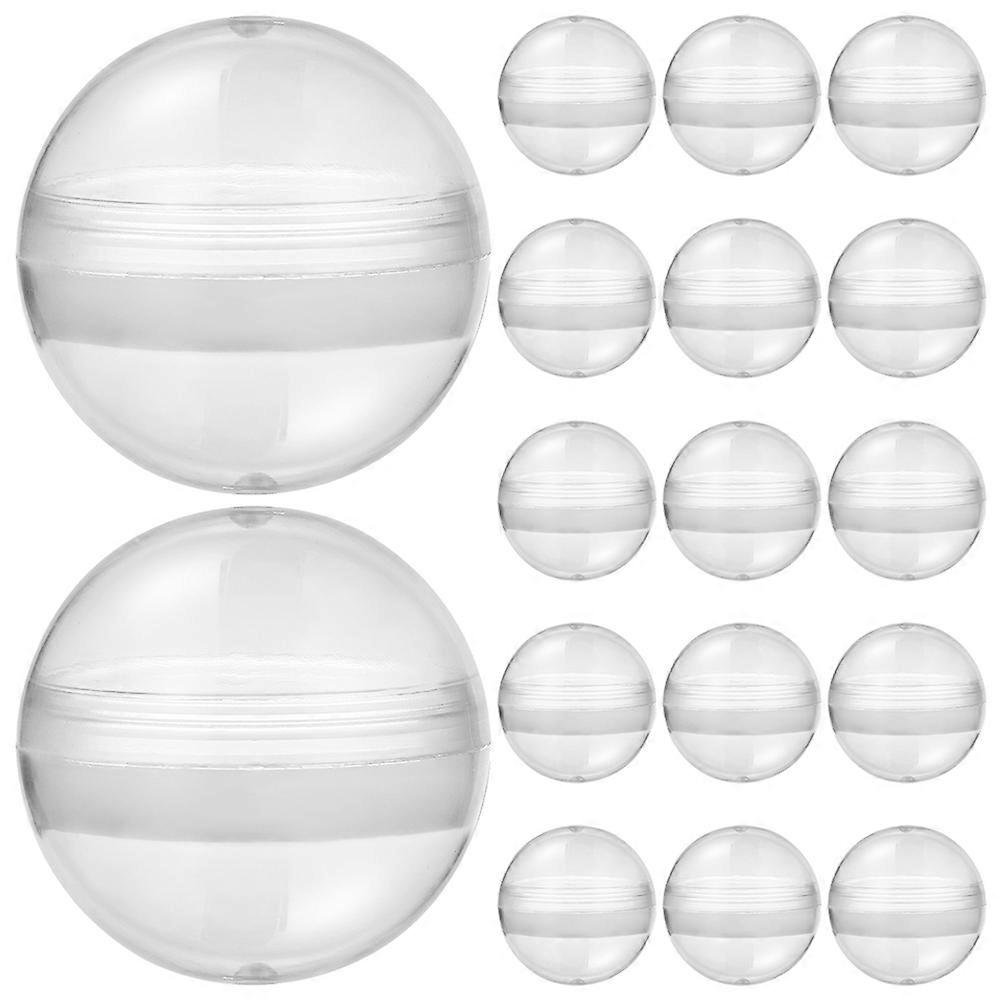 100pcs Clear Fillable Vending Machine Balls – Transparent Round for Creative Packaging, Candy Storage, and Collectible Display