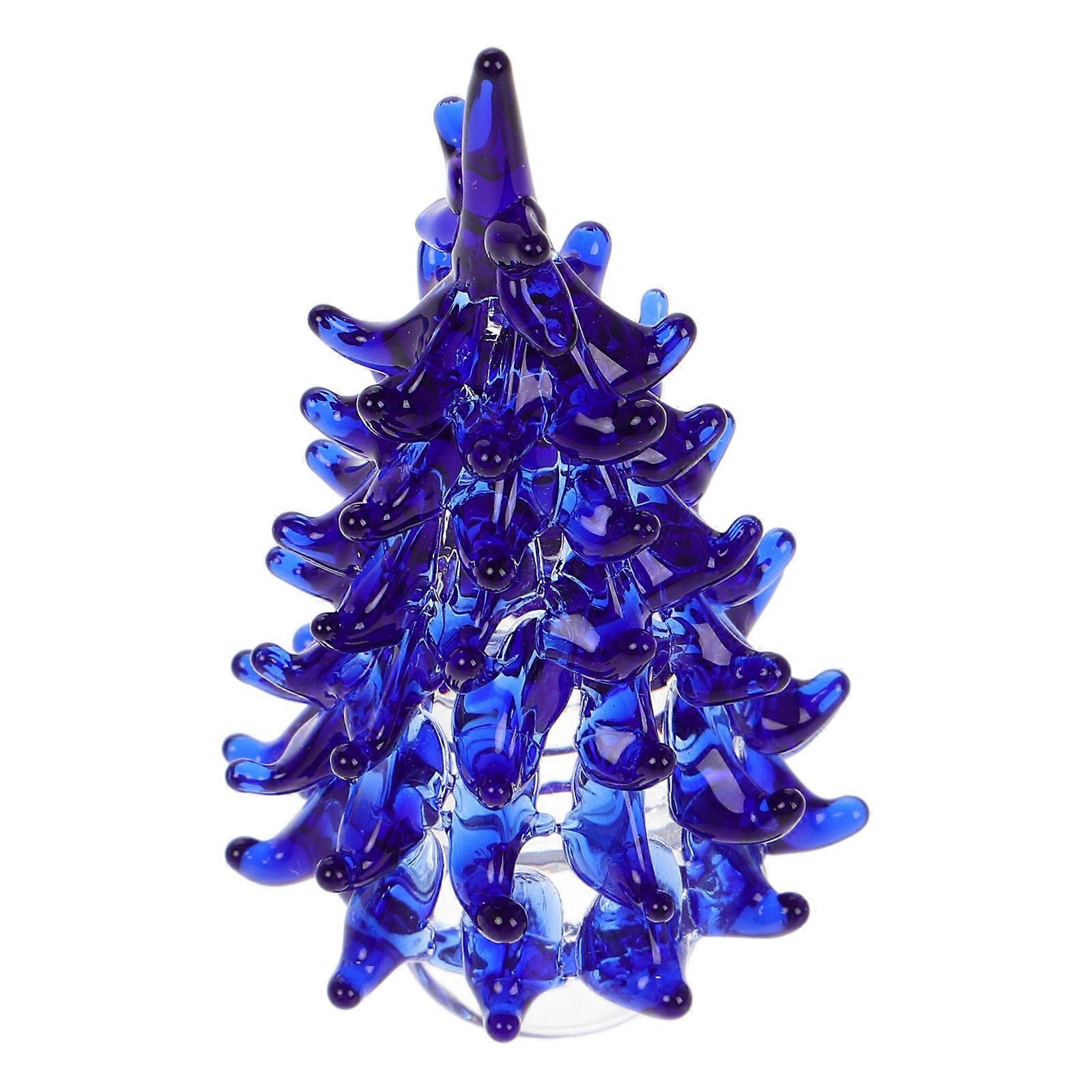 Crystal Tree Ornaments Craftsmanship Glass Tree Ornament For Office Desk Living Room Festive Atmosphere 1Pcs