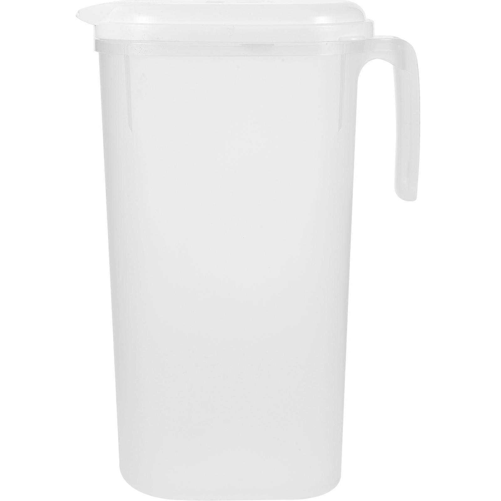 Refrigerator Juice Jug Iced Coffee Pitcher For Fridge Home And Office Use Flat Body Temperature Resistance 1Pack