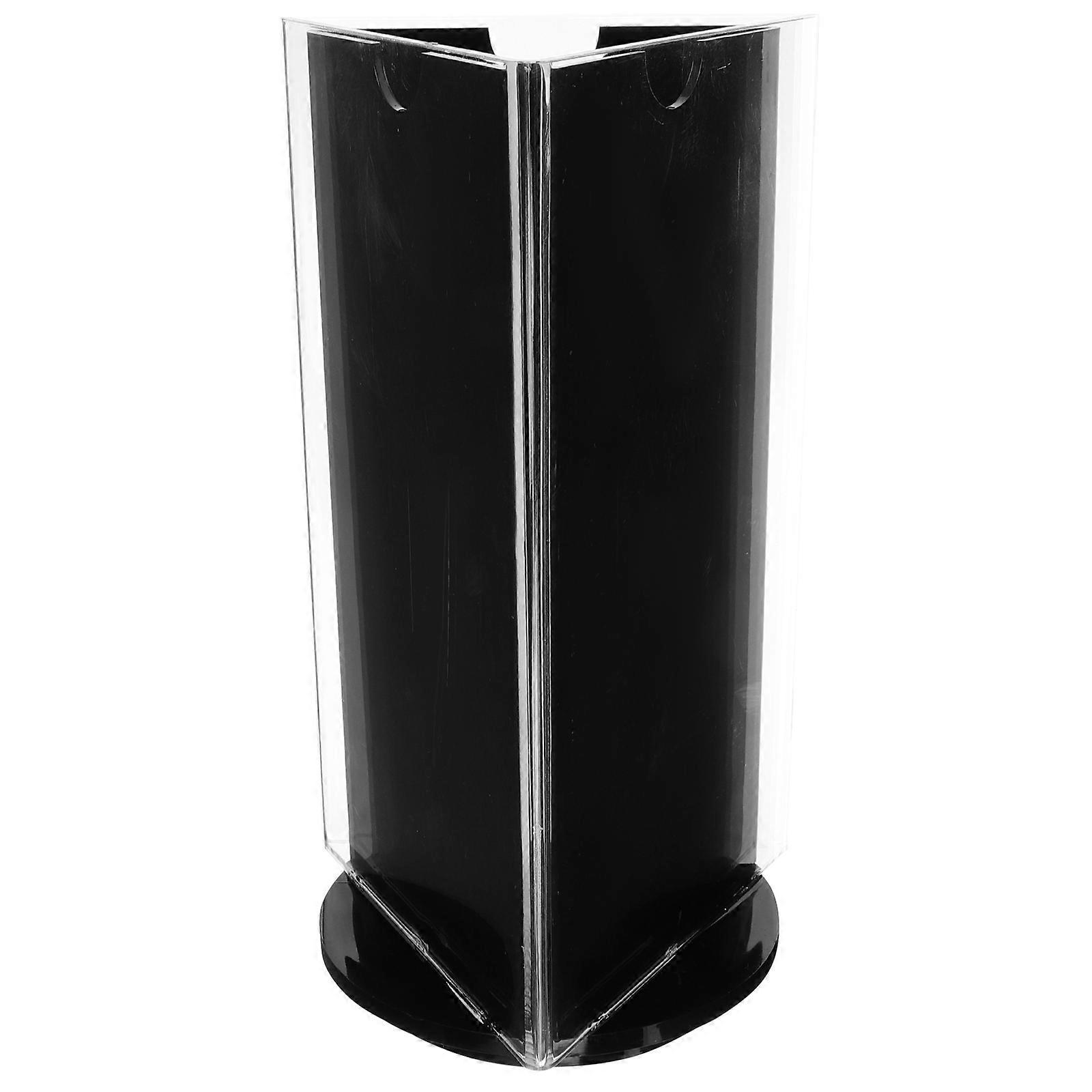 Acrylic Rotating Tabletop Sign Holder Double Sided Display Stand for Menus and Prices – Elegant Design for Restaurants, Cafes, and Hotels