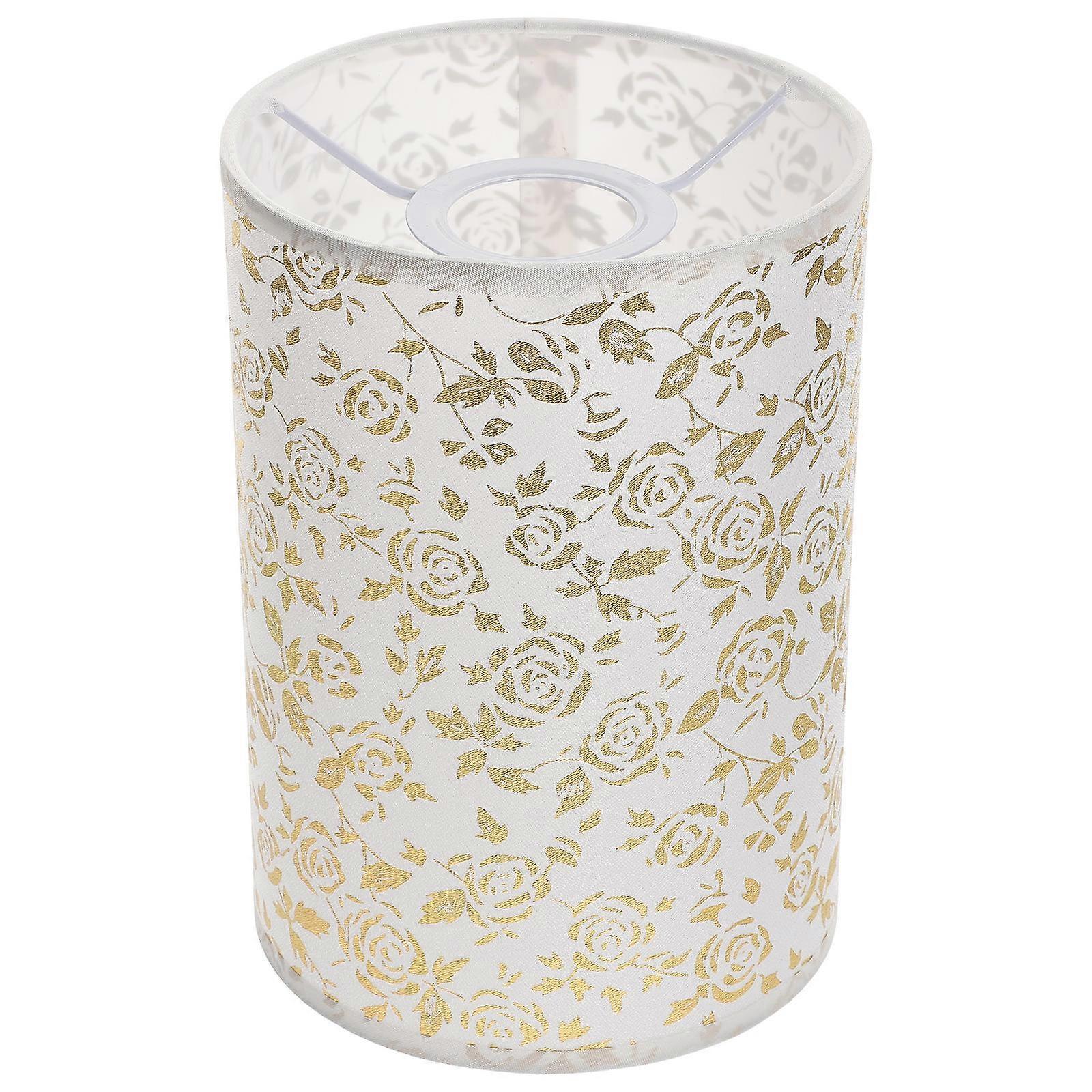 Cylindrical Fabric Lampshade Indoor Light Cover Suitable For Bedroom Home Decor 7.9X5.5X5.5In Dust Protection 1Set