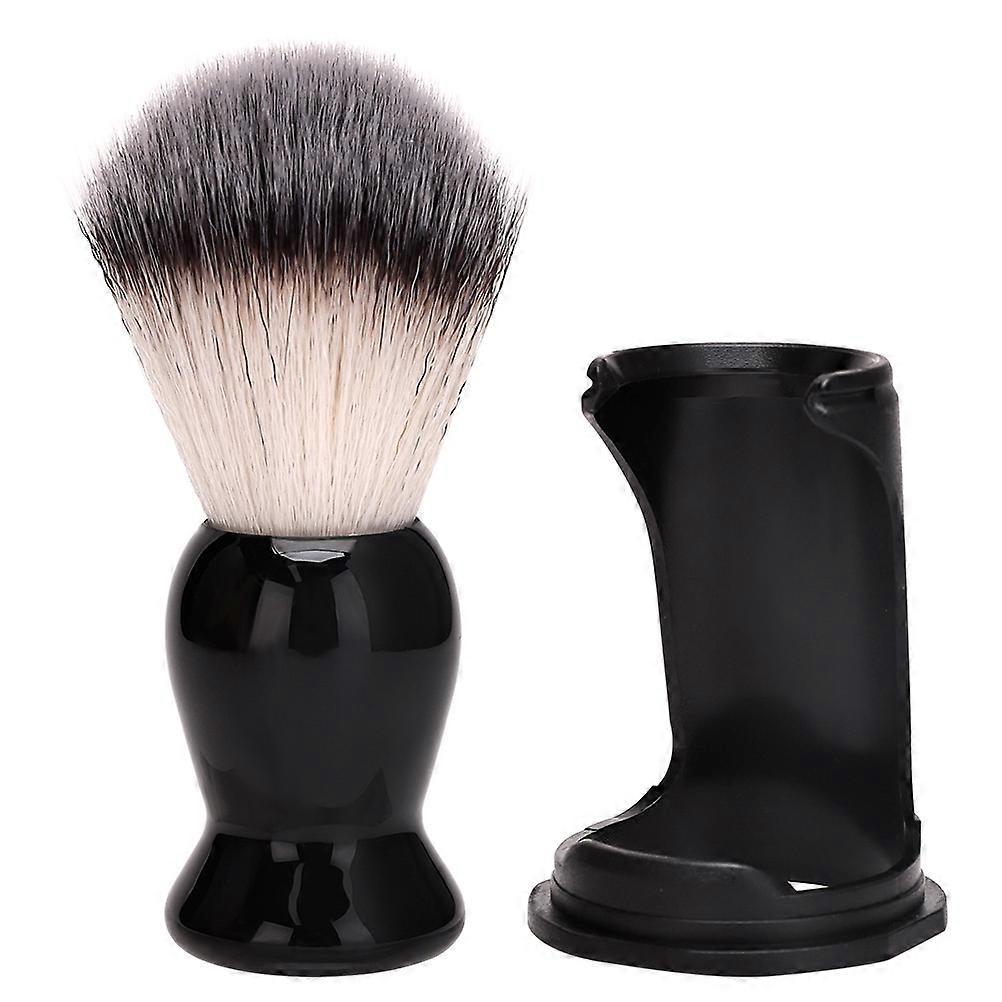 1 Set Beard Shaving Brush with Storage Stand for Men Grooming Accessory