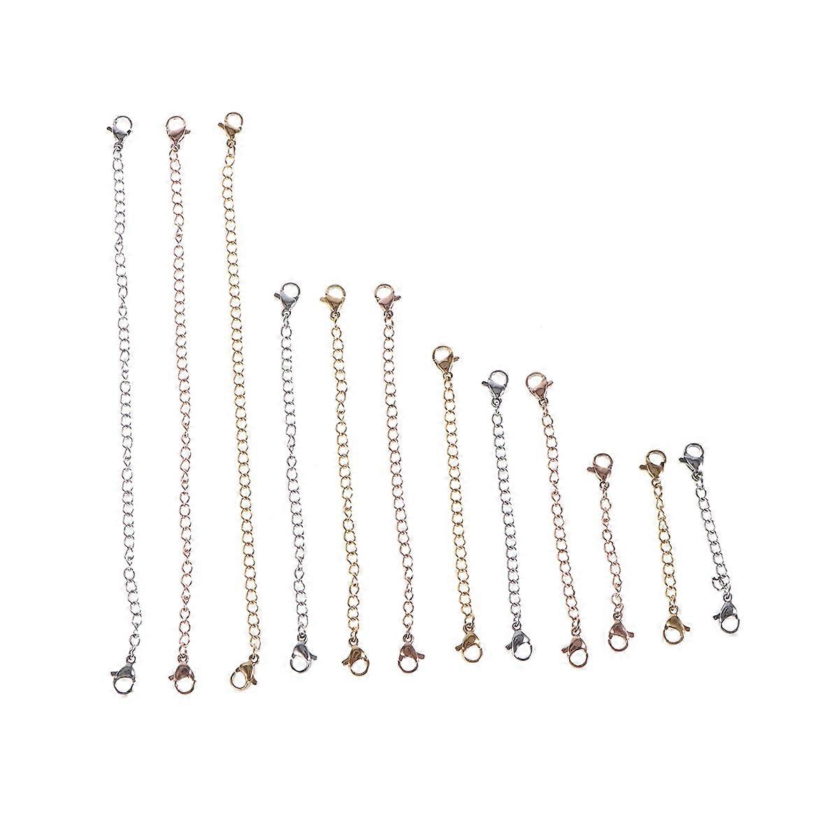 DIY Jewelry Making Extender Chains with Lobster Clasps at Both Ends 50mm 75mm 100mm 150mm