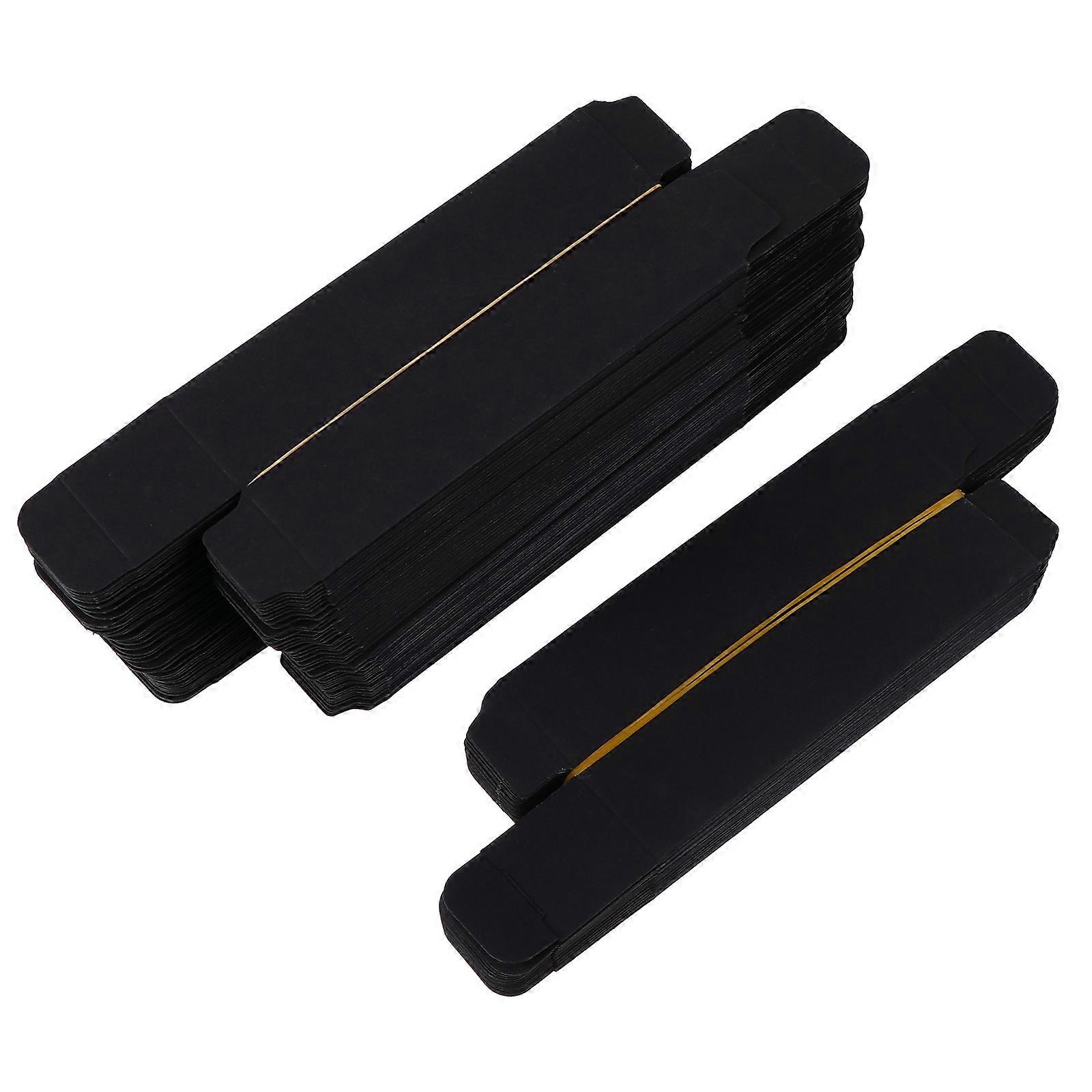 60Pcs Black Paper Lipstick Boxes For Daily Use And Gift Packaging Ideal For Cosmetics Storage And Organization