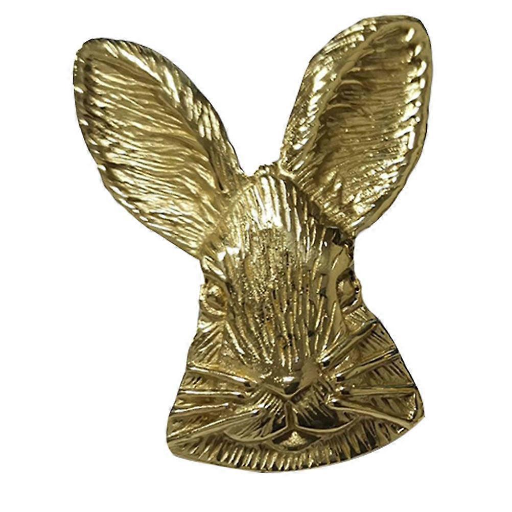 Golden Rabbit Shaped Decorative Drawer Knob for Cabinets and Furniture Made of Durable Brass