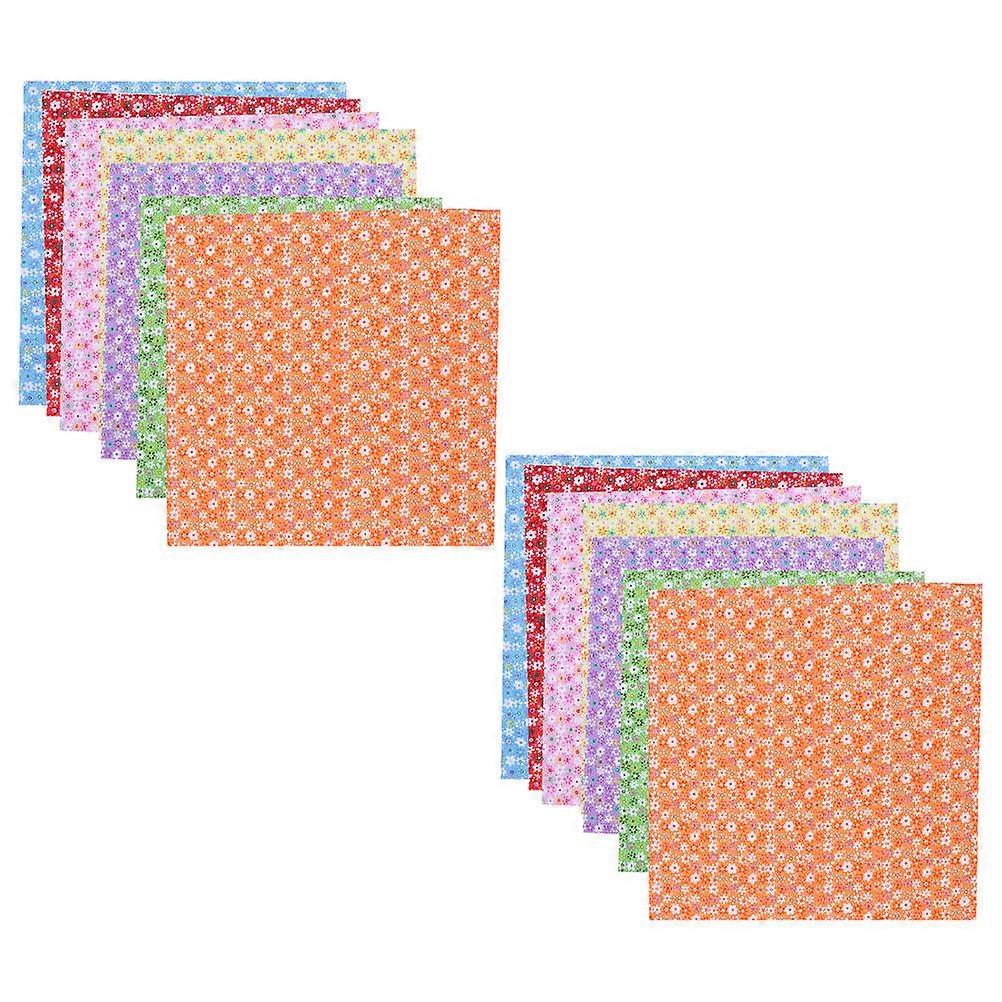 Cotton Fabric For Quilting DIY Craft Projects In Assorted Color Perfect For 14Pcs