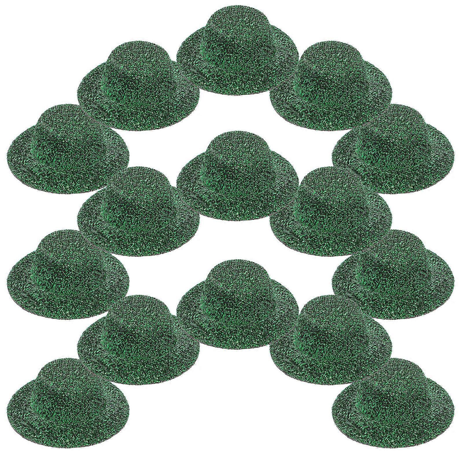 Adorable Mini Hats 20Pack For Stuffed Animals School Projects Dark Green Tiny Decoration Craft