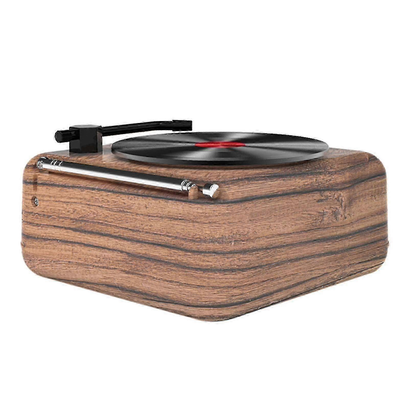 Portable Vinyl Record Player with Built-in Speakers - Classic Retro Design