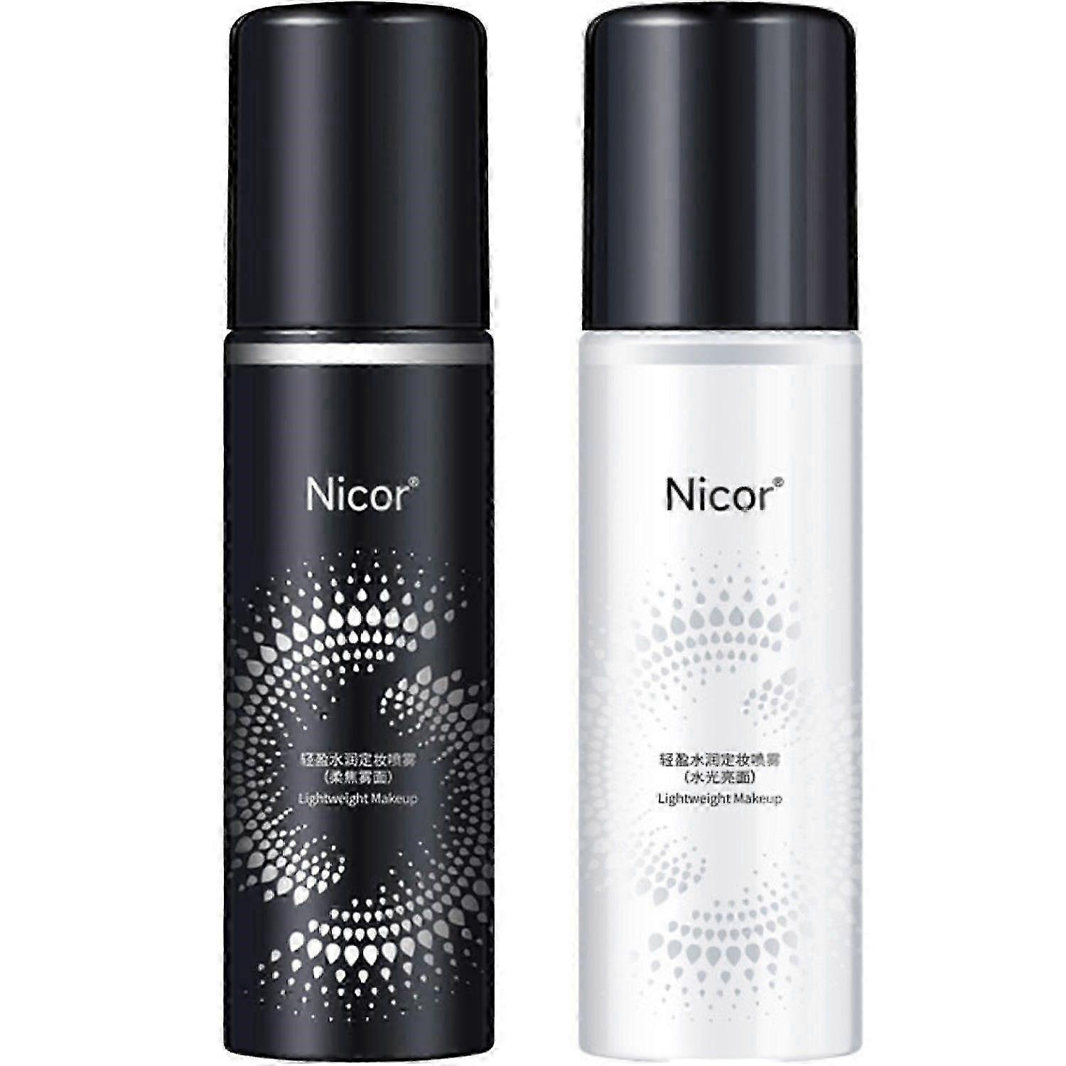 Makeup Setting Spray Set for Face, Glowing and Matte Finishing Effect, Lightweight Long Lasting Wate