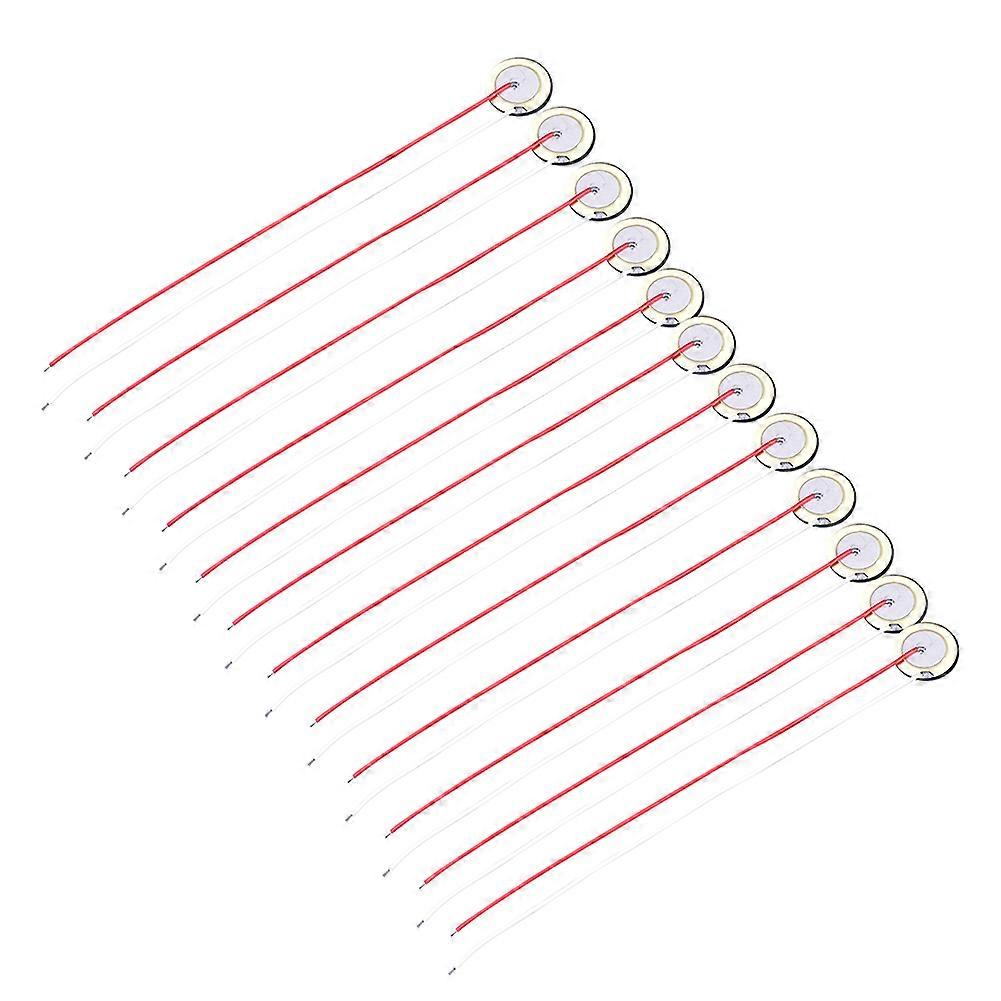 27mm Piezo Disc Element Sensor with Wire for Guitar Drum Trigger Replacement Part(12pcs)