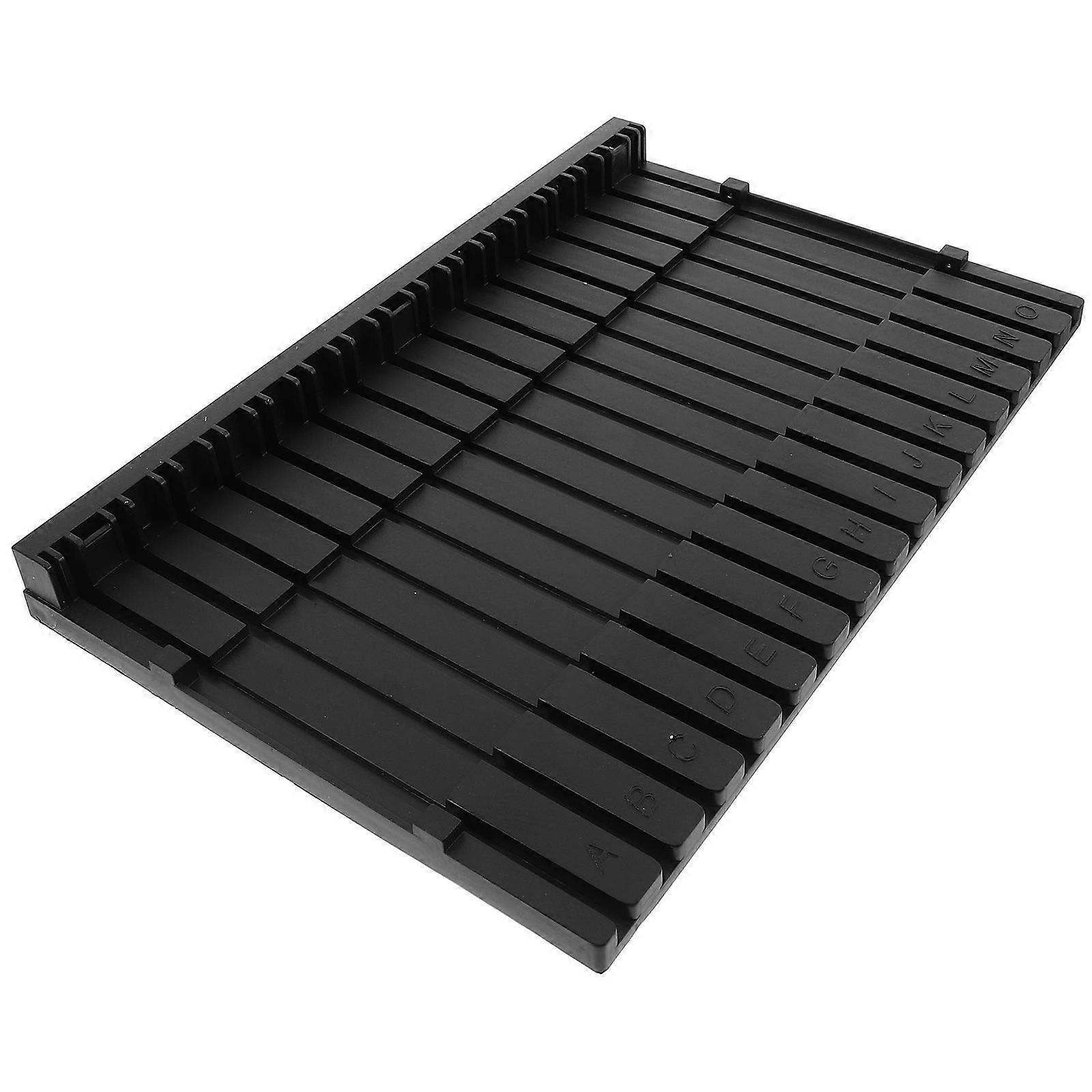 Black Plastic Shelf Bracket for Figures with Durable Design and Spacesaving Organization 6.5