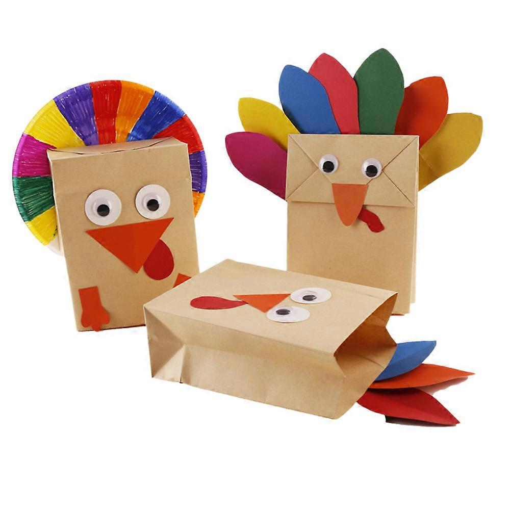 Durable Thanksgiving Decorations DIY Crafting Materials Multi Paper Set for Kids Educational Use