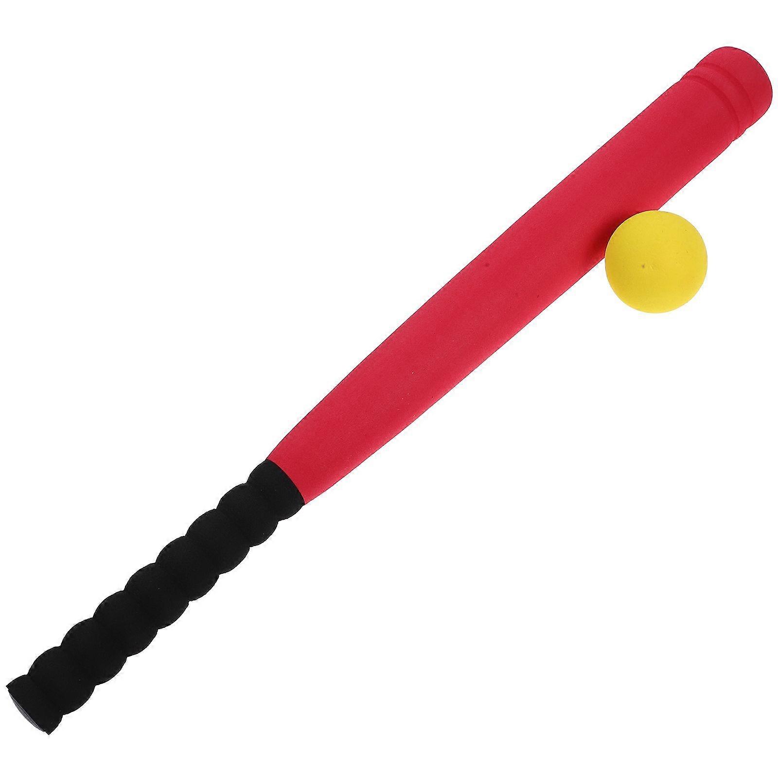Super Safe Baseball Bat with Baseball Toy Set for Children Age 3 to 5 Years Old (Red)