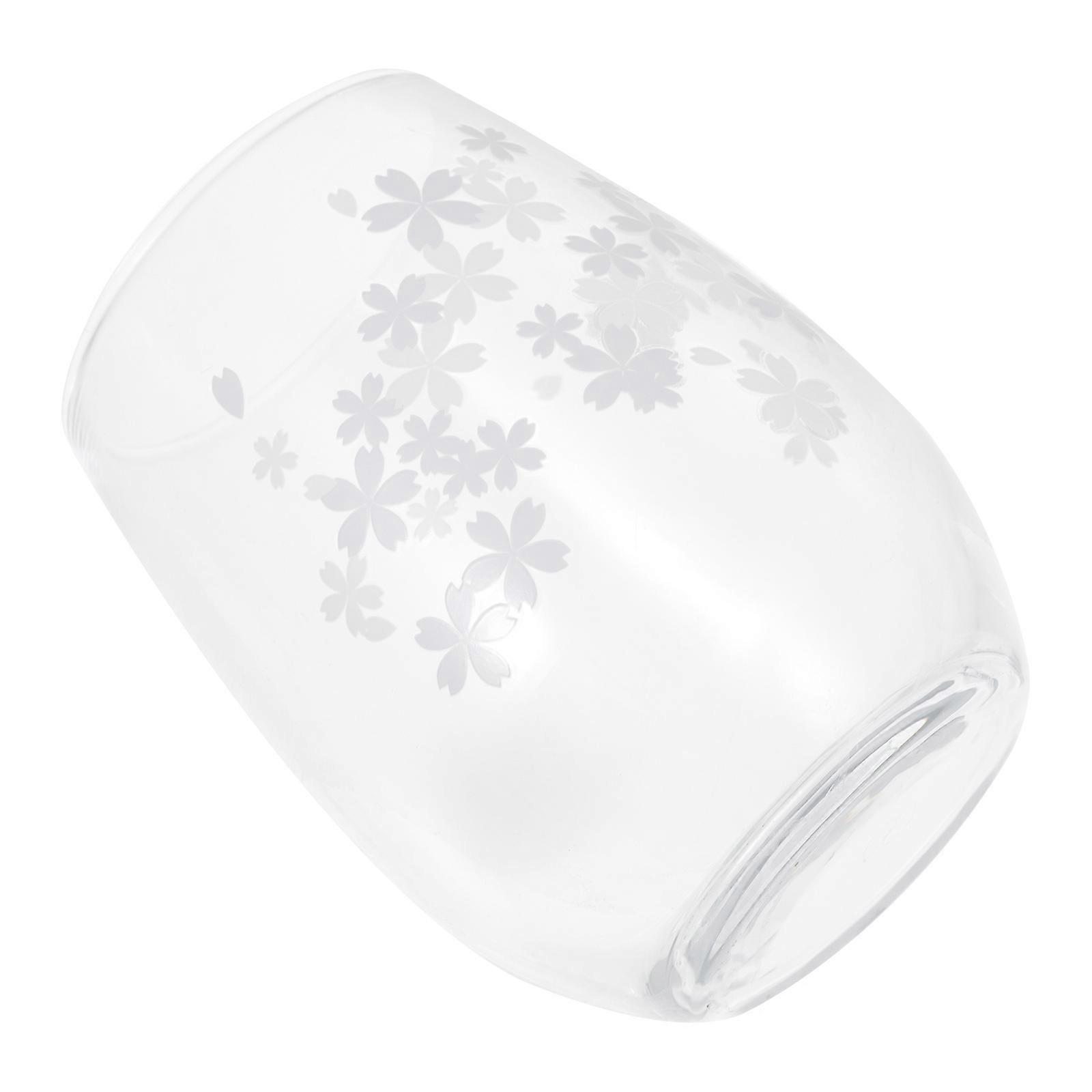 Heat Changing Mug Creative Glass Cup for Home Use Transparent Material Color Changing 1Pack